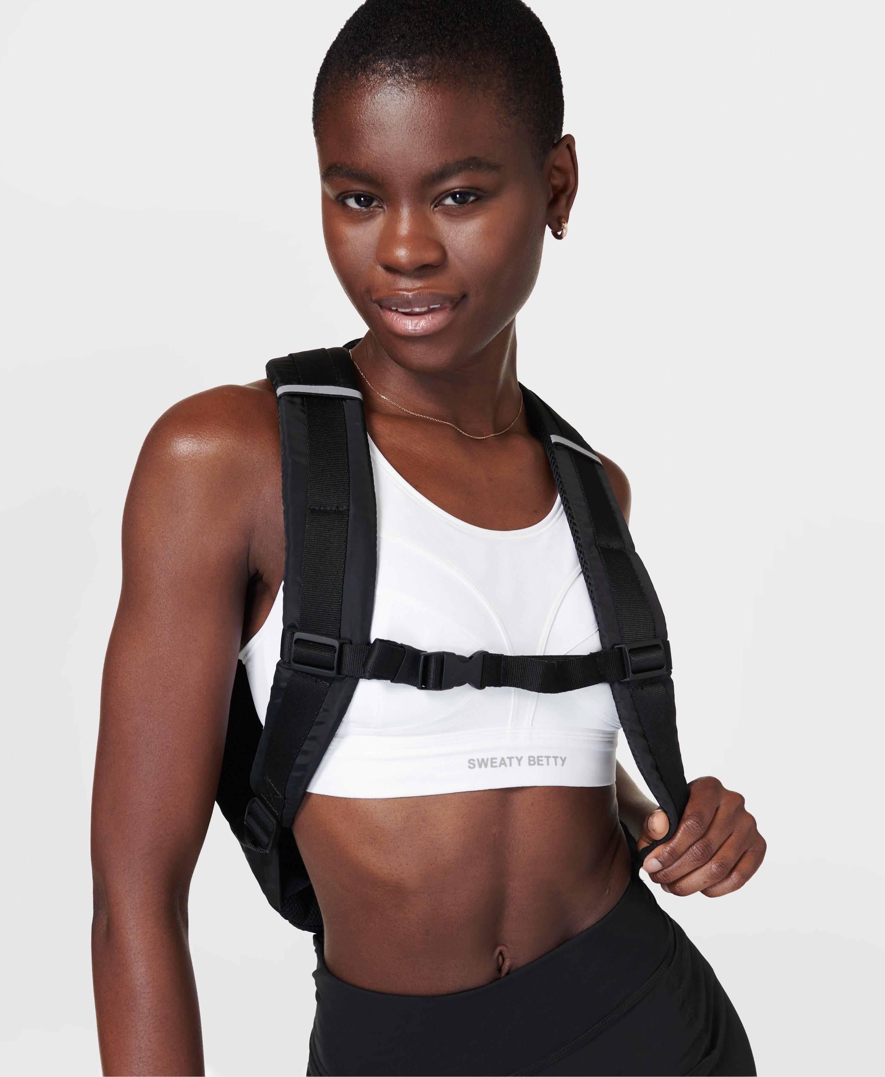 Power Pro Running Bra - White | Women's Sports Bras | Sweaty Betty