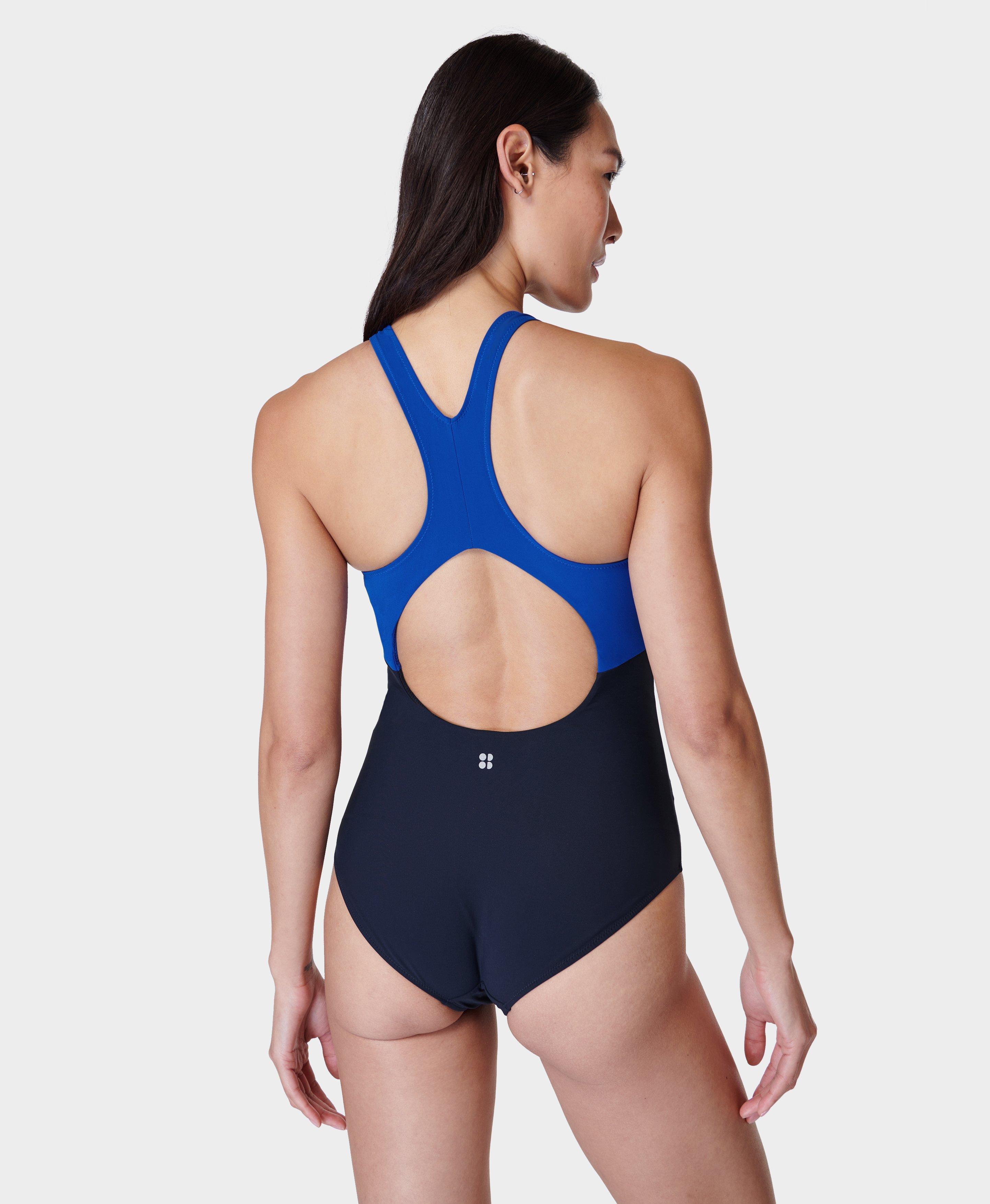 Nike, Swim, Nike Womans One Piece Swimsuit Racer Back Built In Bra  Removable Pad