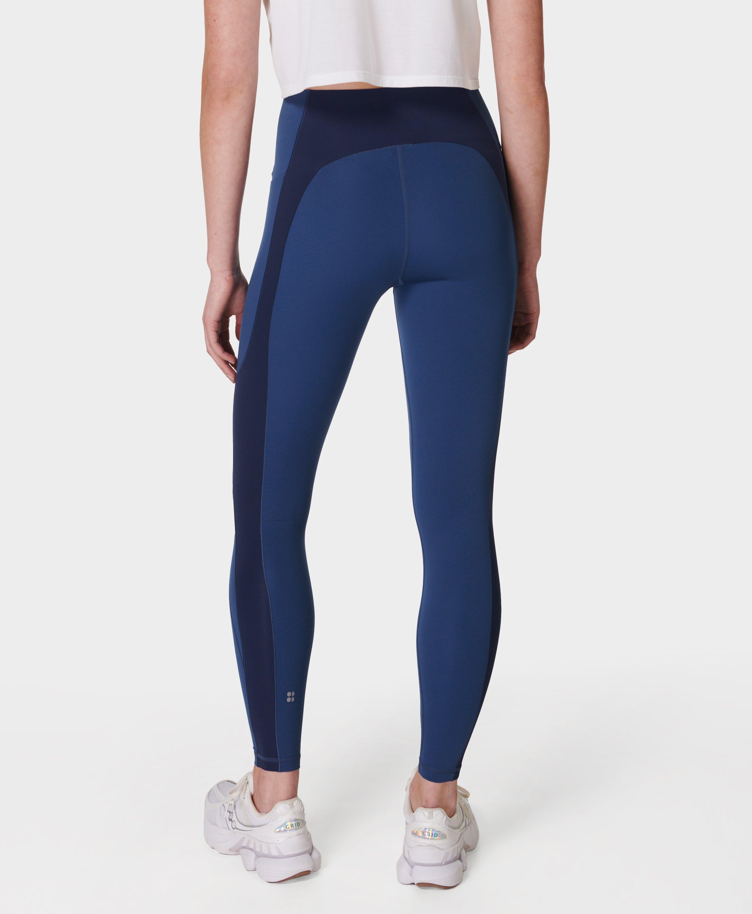 Power Texture UltraSculpt High Waisted Gym Leggings Flux Blue Women s Leggings Sweaty Betty