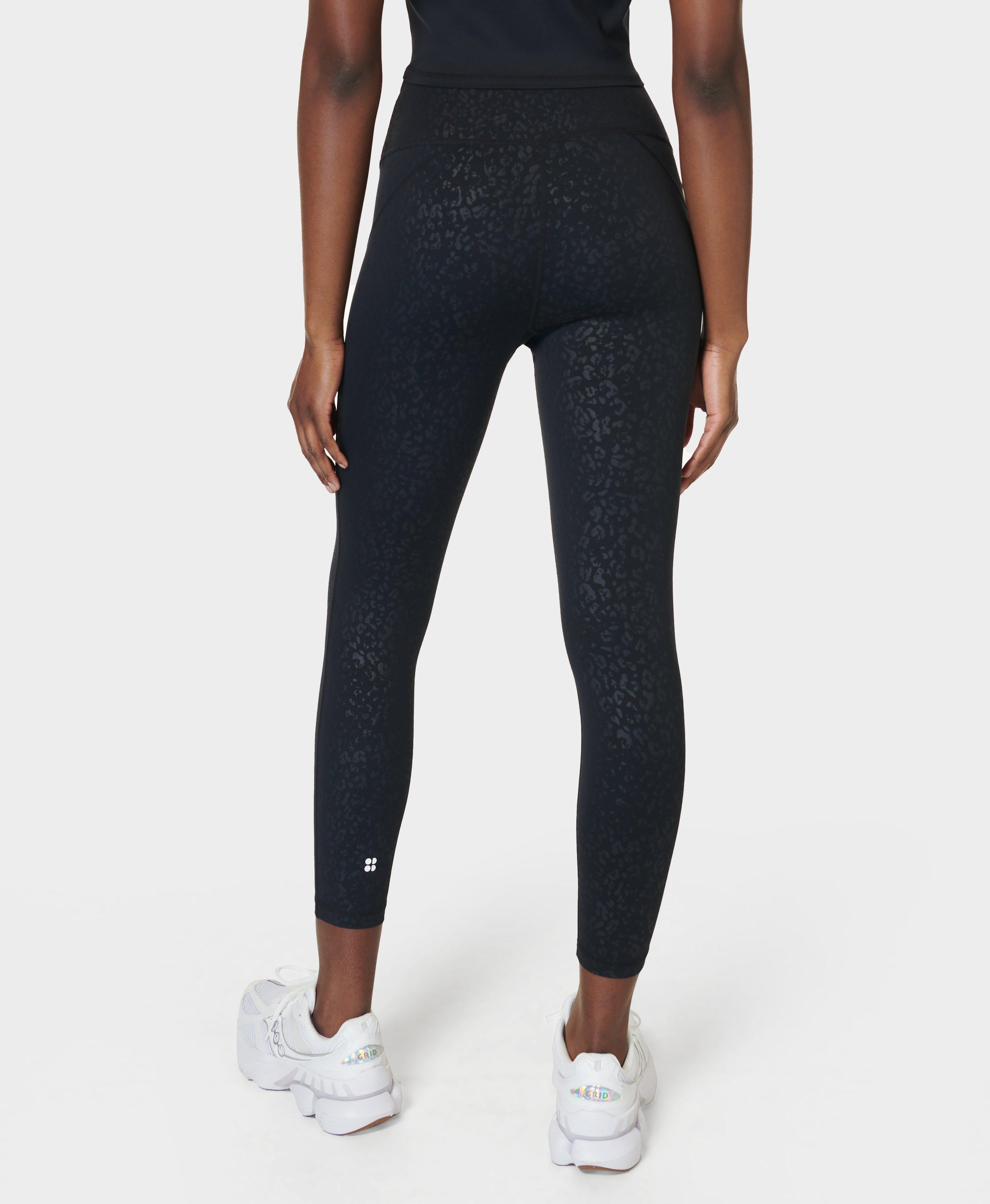All Day Leggings 7 8 Emboss Black Animal Fade Emboss Print Women s Leggings Sweaty Betty