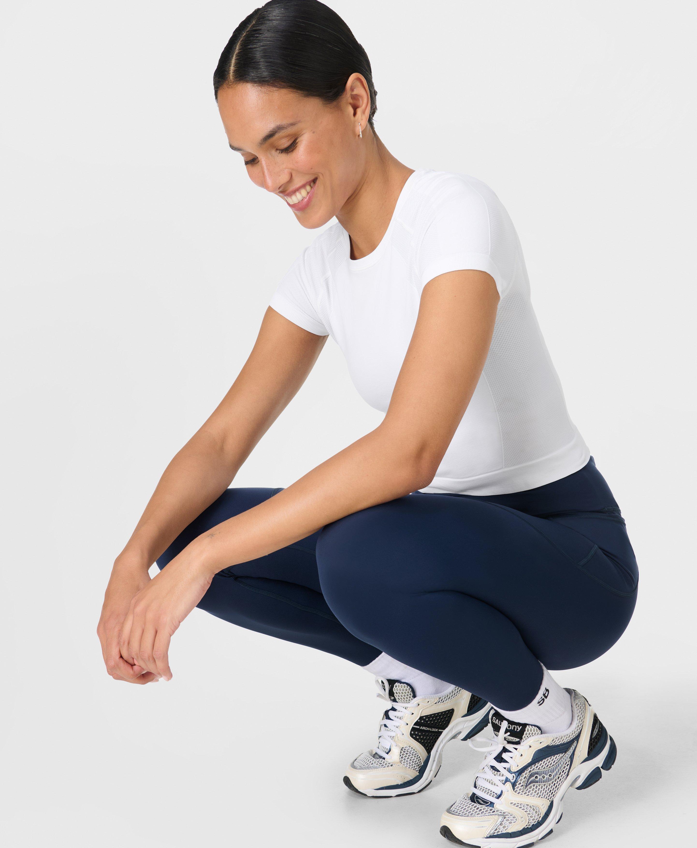 Sweaty Betty Leak Protect Power Leggings, Blue, Women's XXL