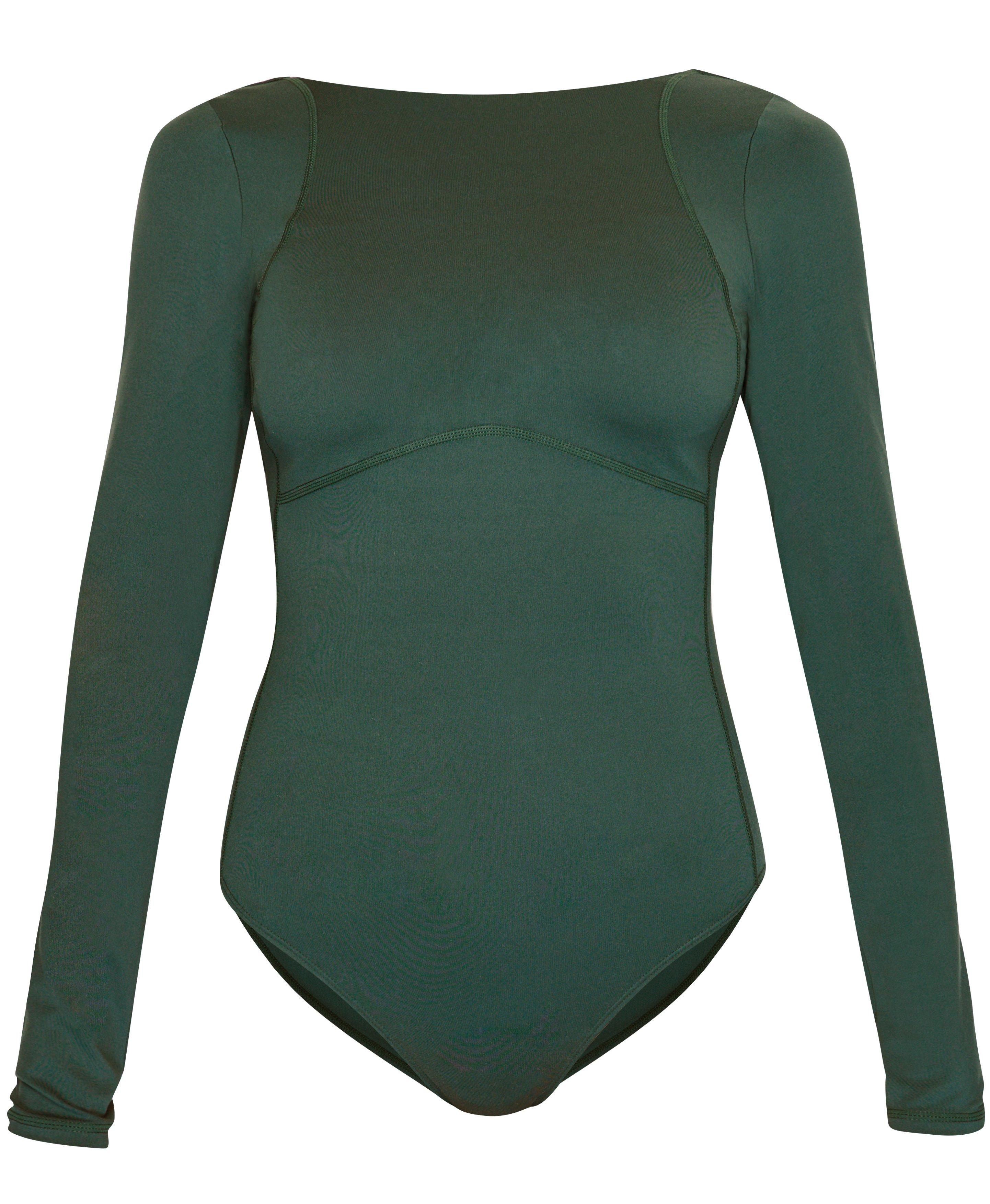 All Day Long Sleeve Bodysuit - Trek Green