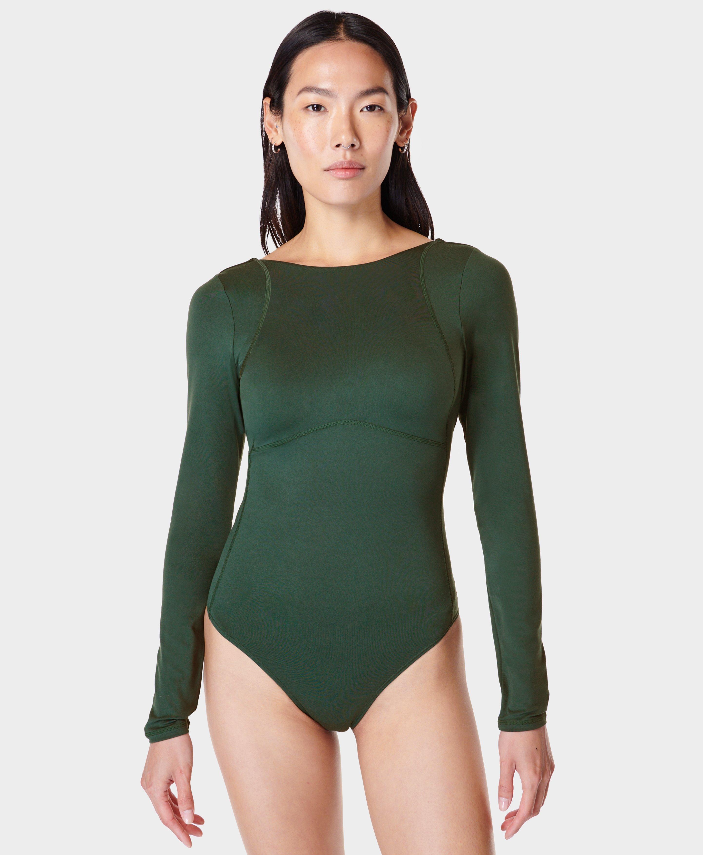 All Day Long Sleeve Bodysuit - Trek Green