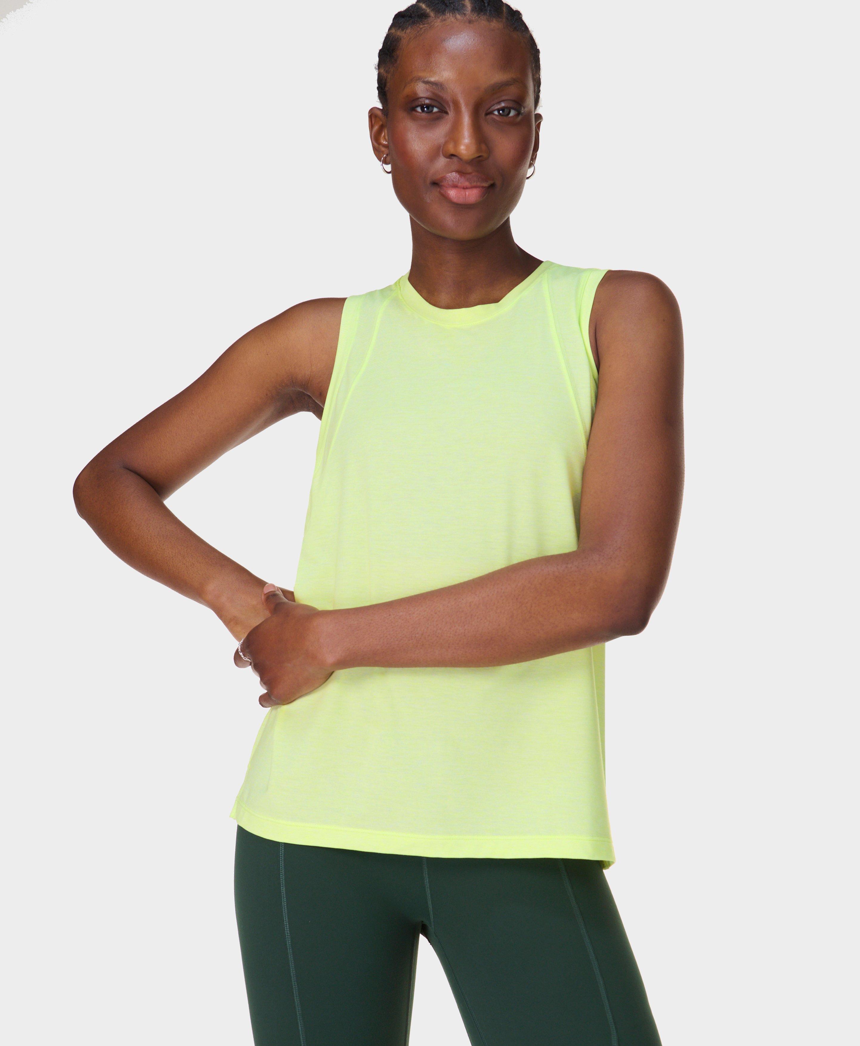 Sweaty Betty Soft Flow Studio Vest Top, Green, Women's L