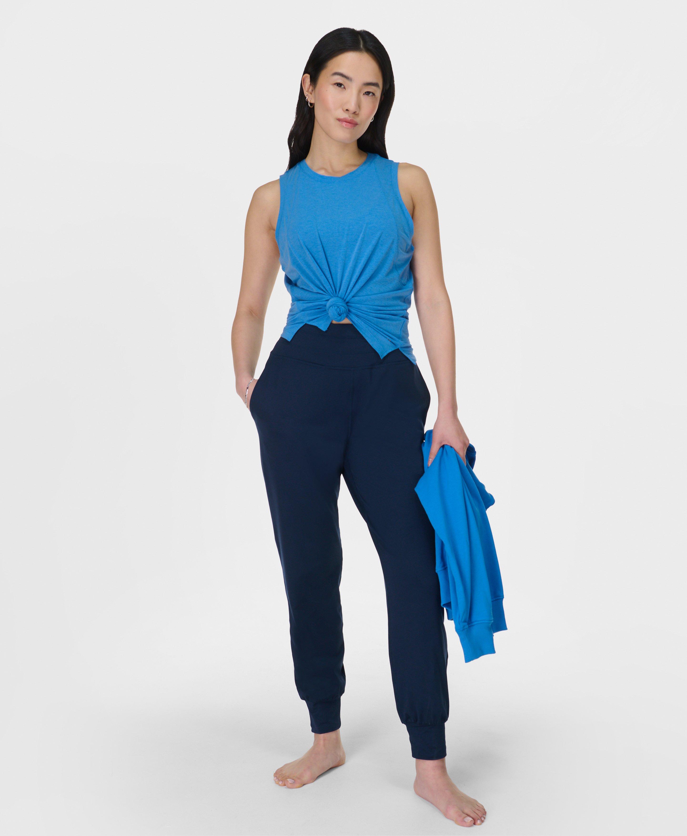 Sweaty Betty Soft Flow Studio Vest Top Blue, Women's L