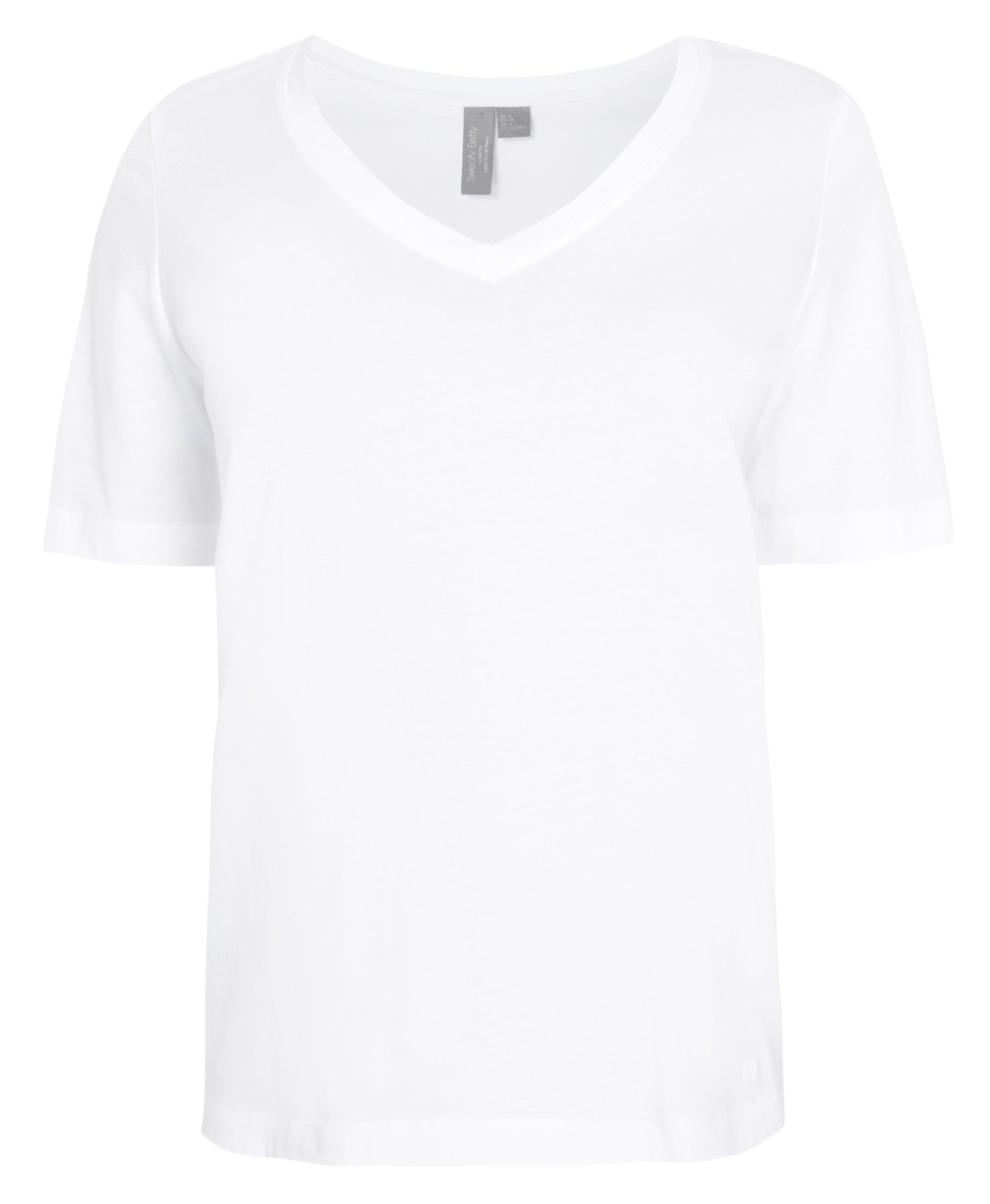 Basic white v neck tee hotsell