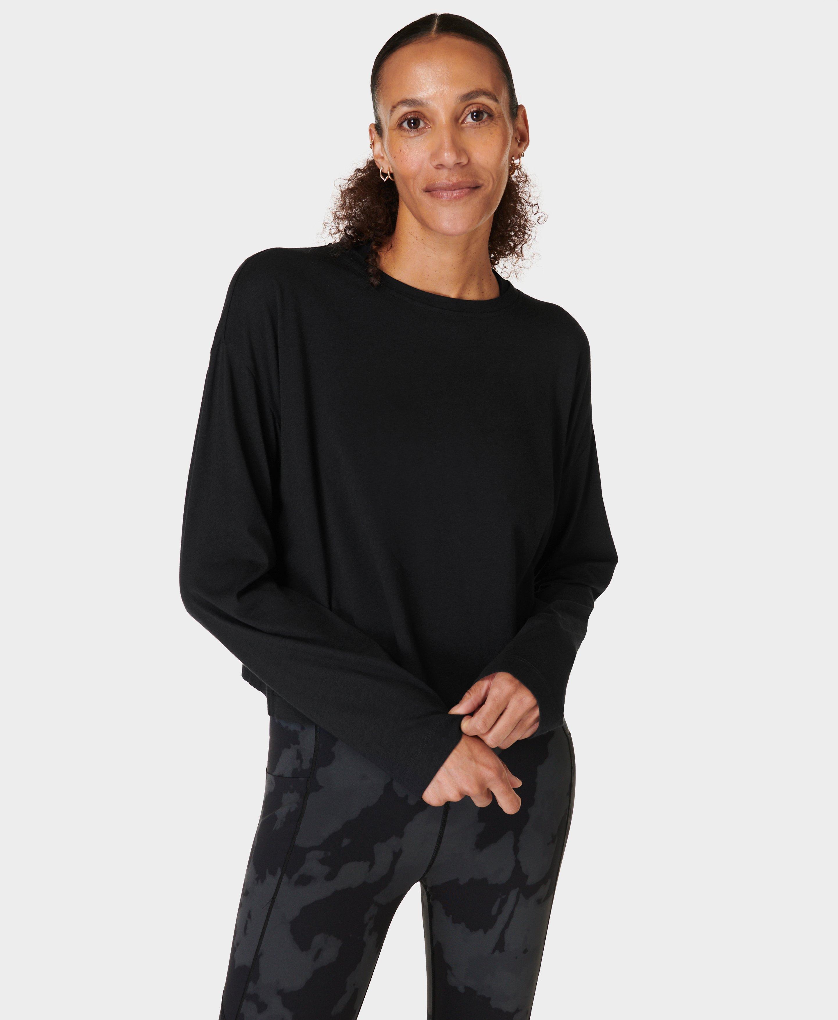 womens basic long sleeve t shirt