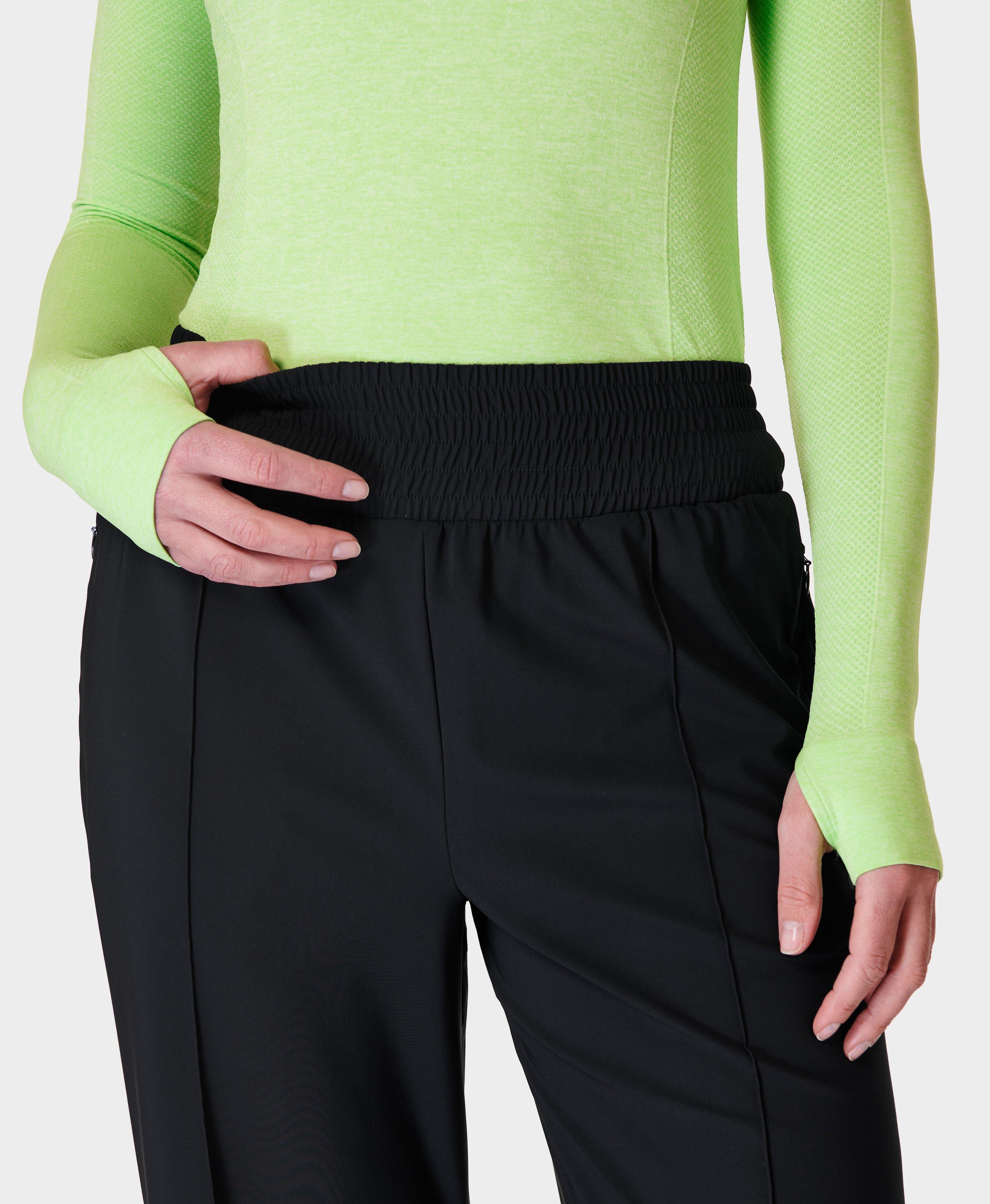 Wide-Leg Track Pants with Insert Pockets