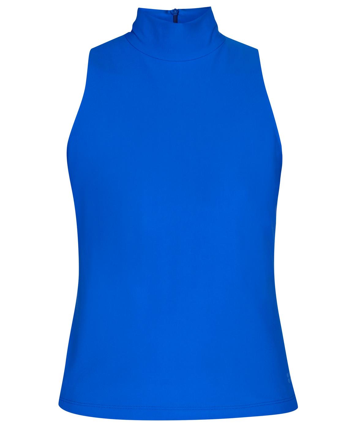 Explorer High Neck Sleeveless Top - Electric Blue | Sweaty Betty Explorer High Neck Sleeveless Top - Electric Blue | Sweaty Betty