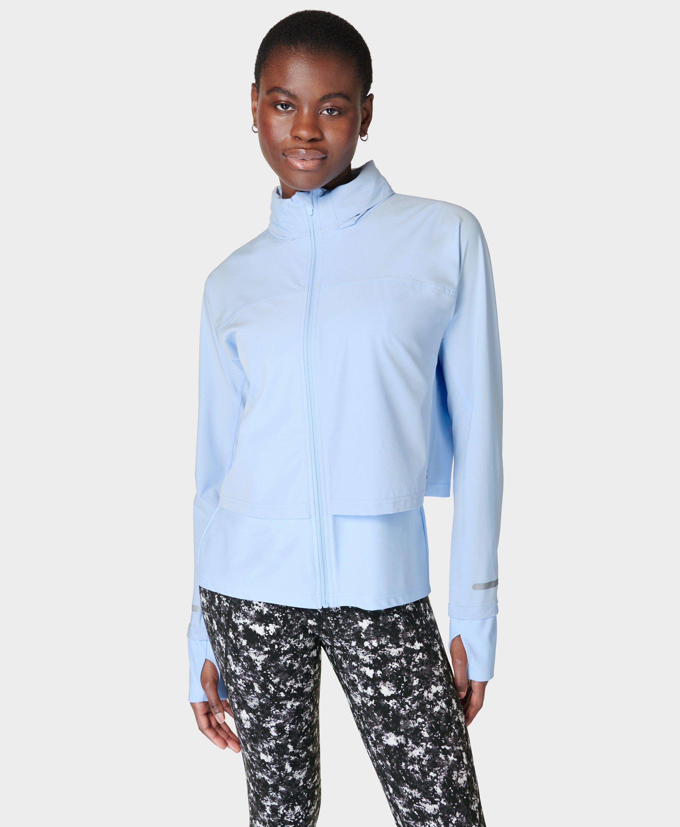 Sweaty betty fast track running jacket blu sale