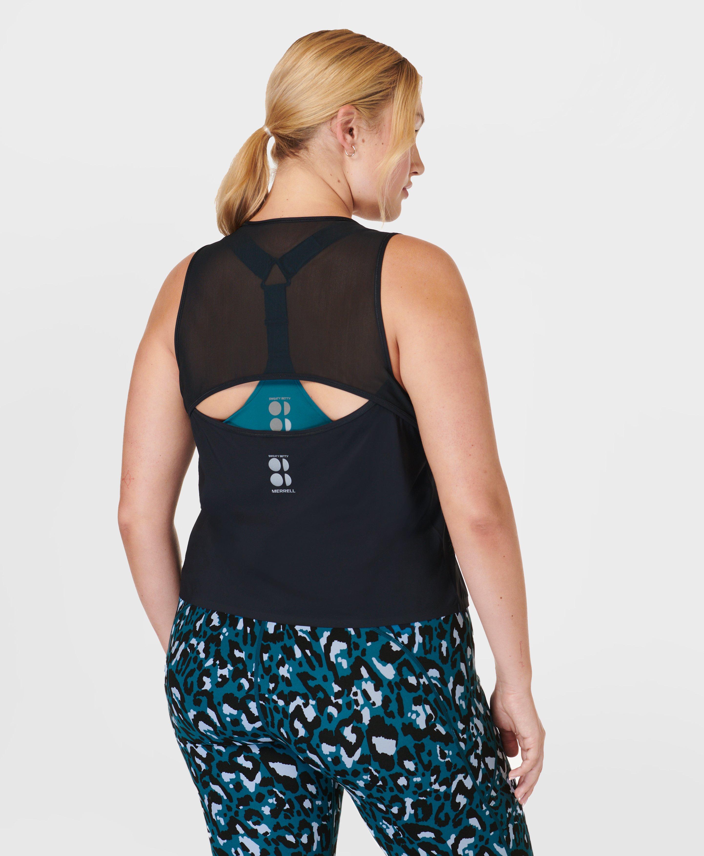 Ascend Swifty Workout Vest - Black | Women's Vests | Sweaty Betty