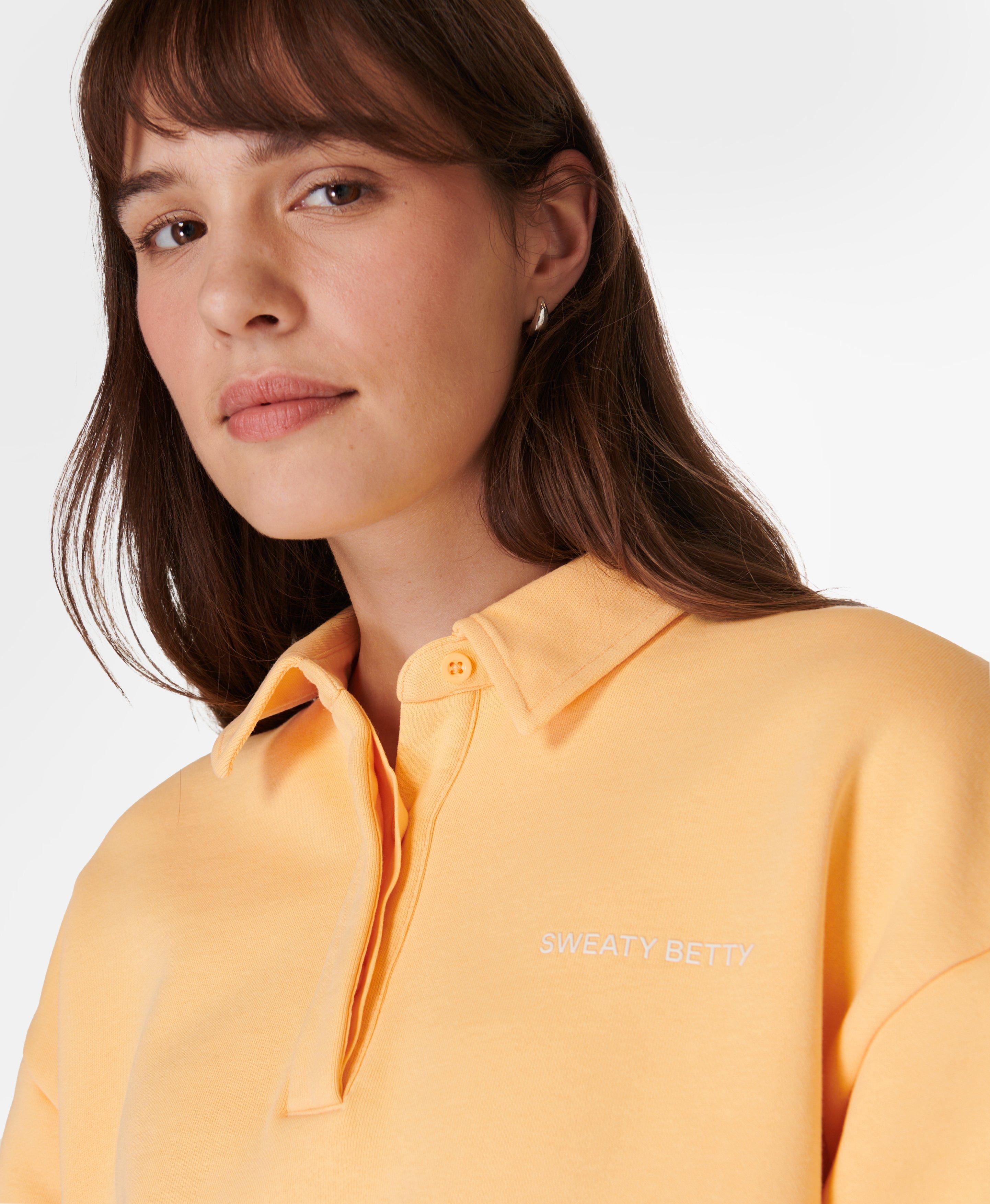 Women's henley sweatshirt sales