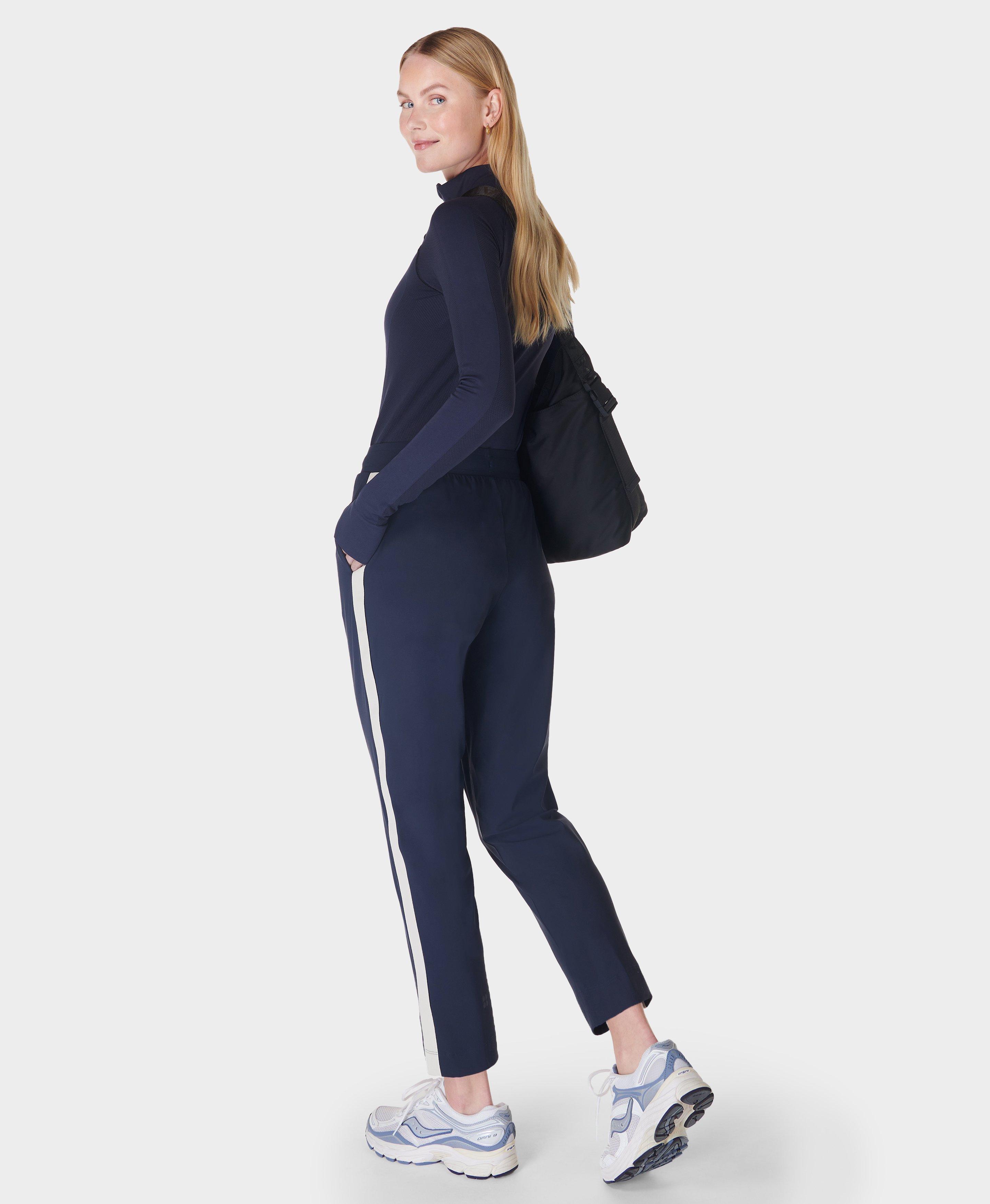 Sweaty Betty Explorer Side Stripe Trousers, Blue, Women's S