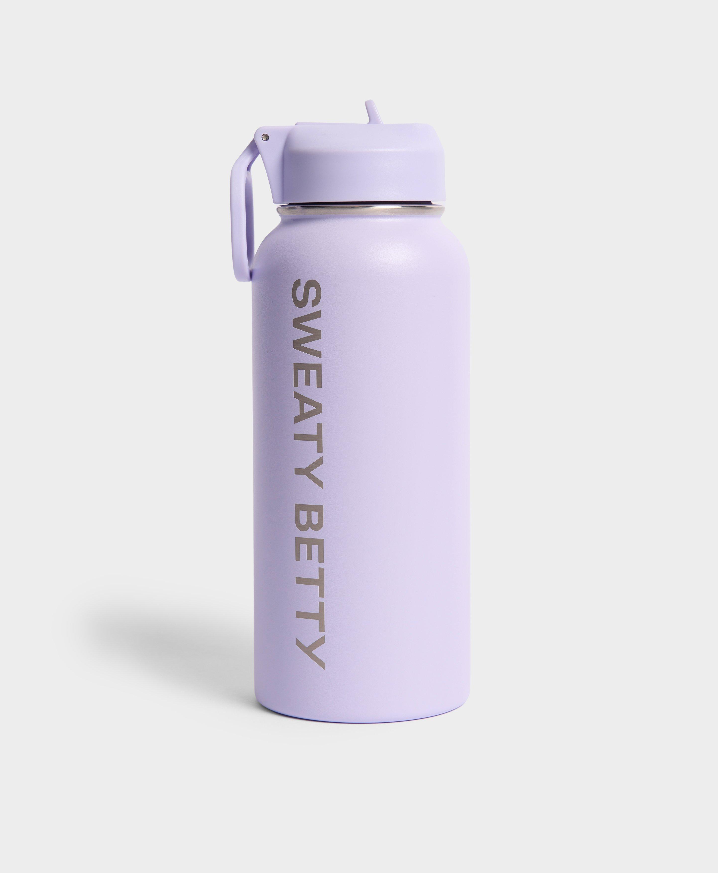 Sweaty Betty Keep It Chill Straw Water Bottle 950ml, Purple, Women's One Size