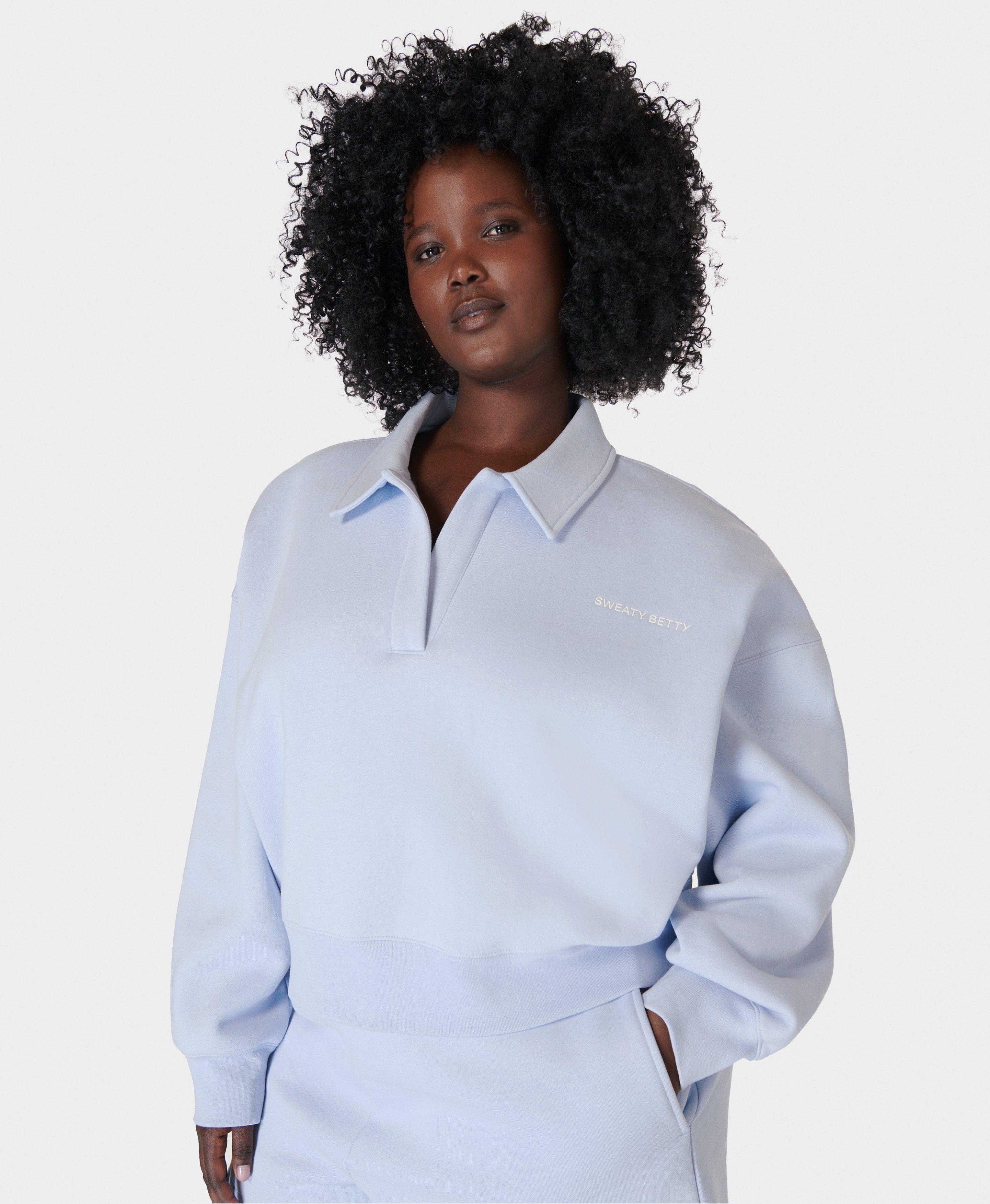 Collared sweatshirts women's on sale