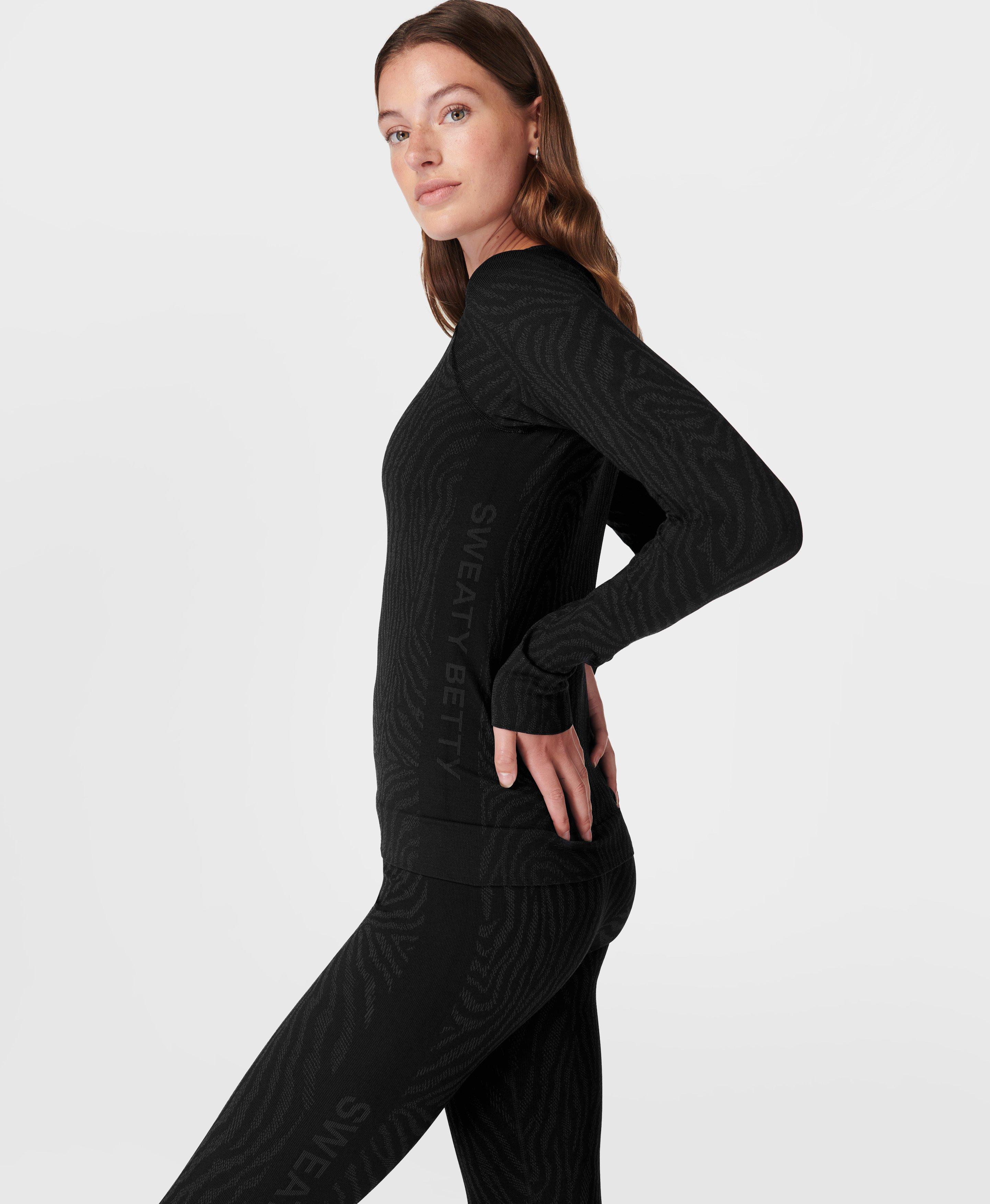 Animal Crew Neck Base Layer Top