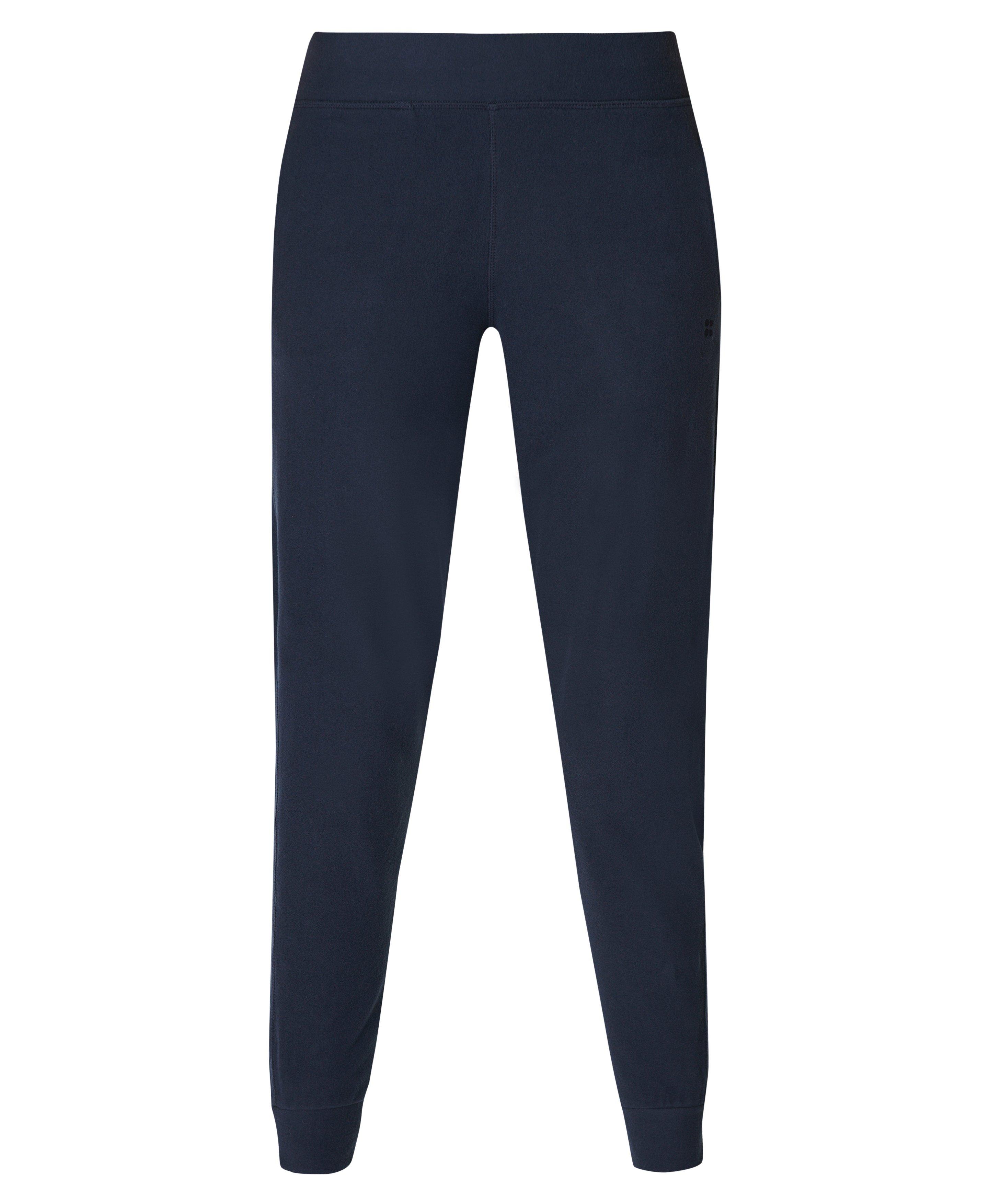 Luxe Fleece Jogger Navy Blue Women s Pants Sweaty Betty