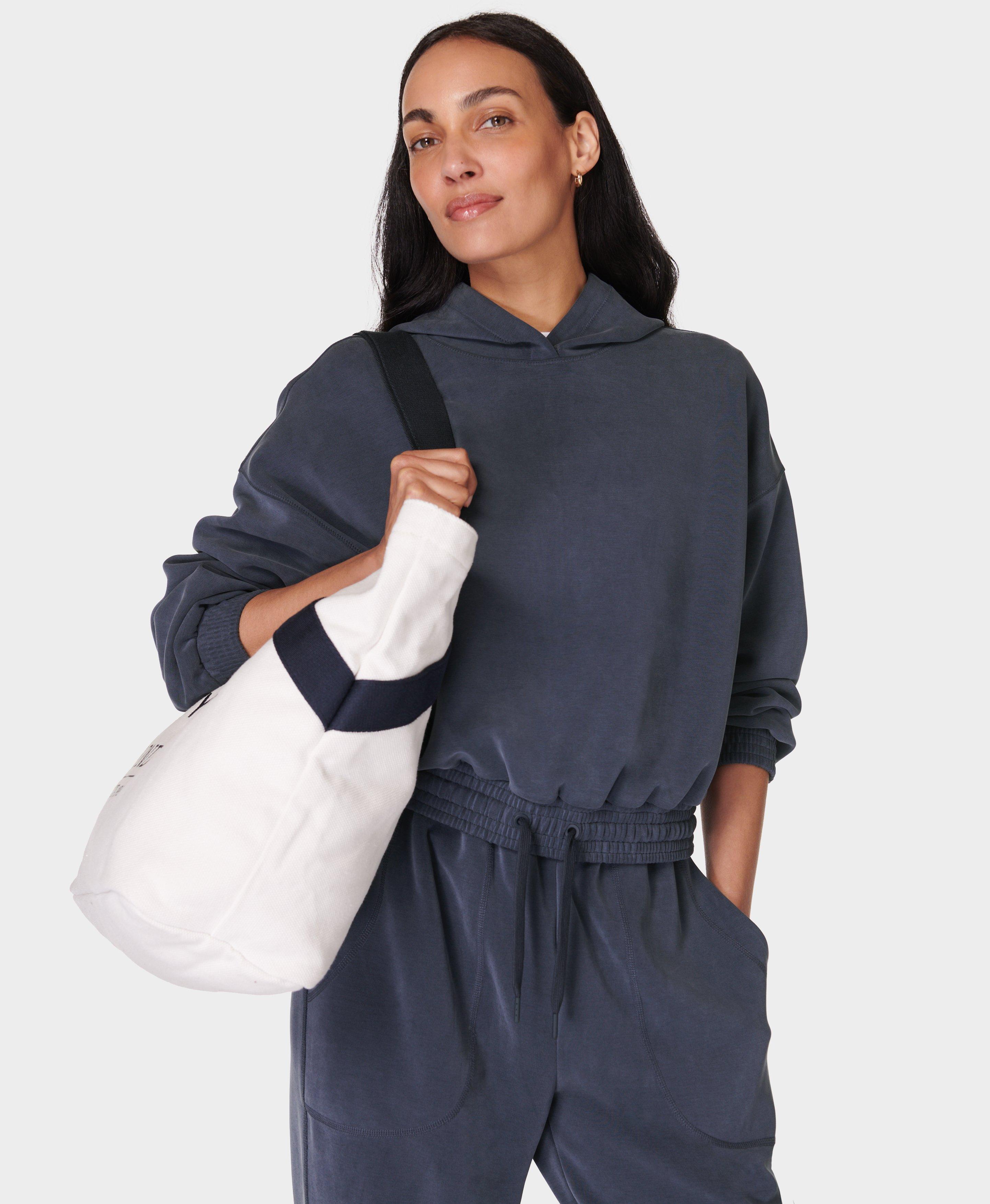 Sand Wash CloudWeight Crop Hoodie