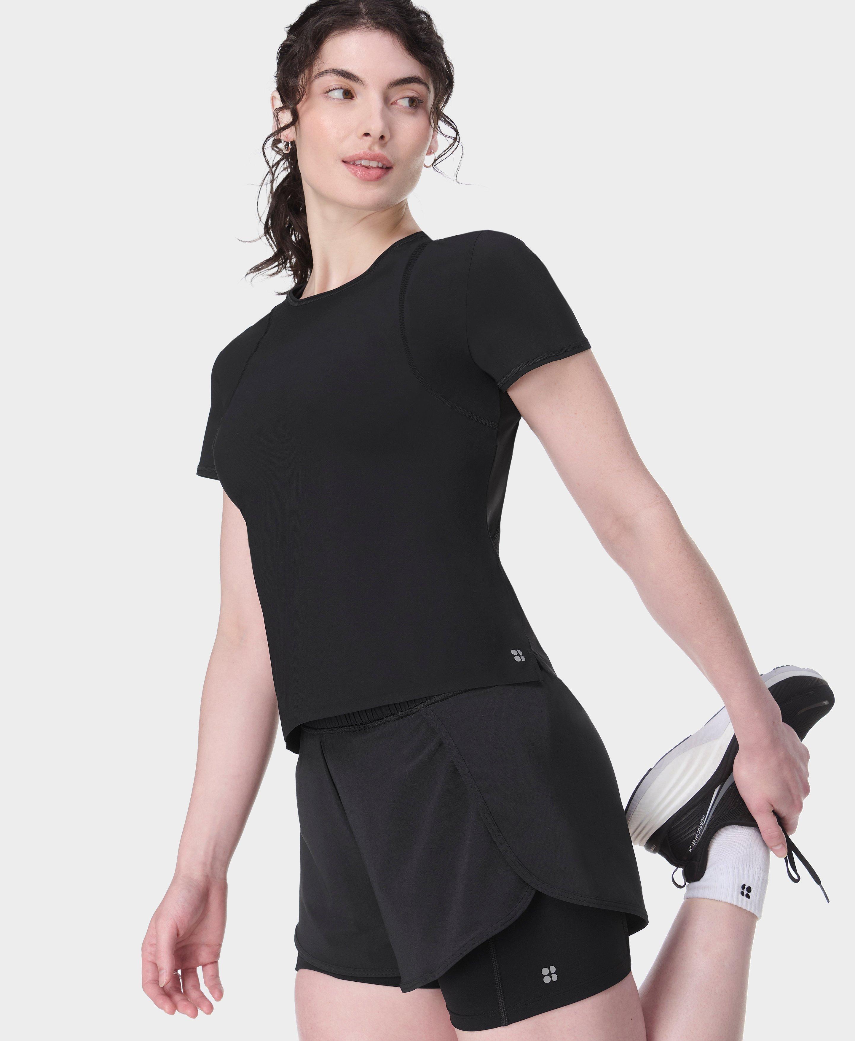 Sweaty Betty Zero Gravity Race Fit T-Shirt, Black, Women's S