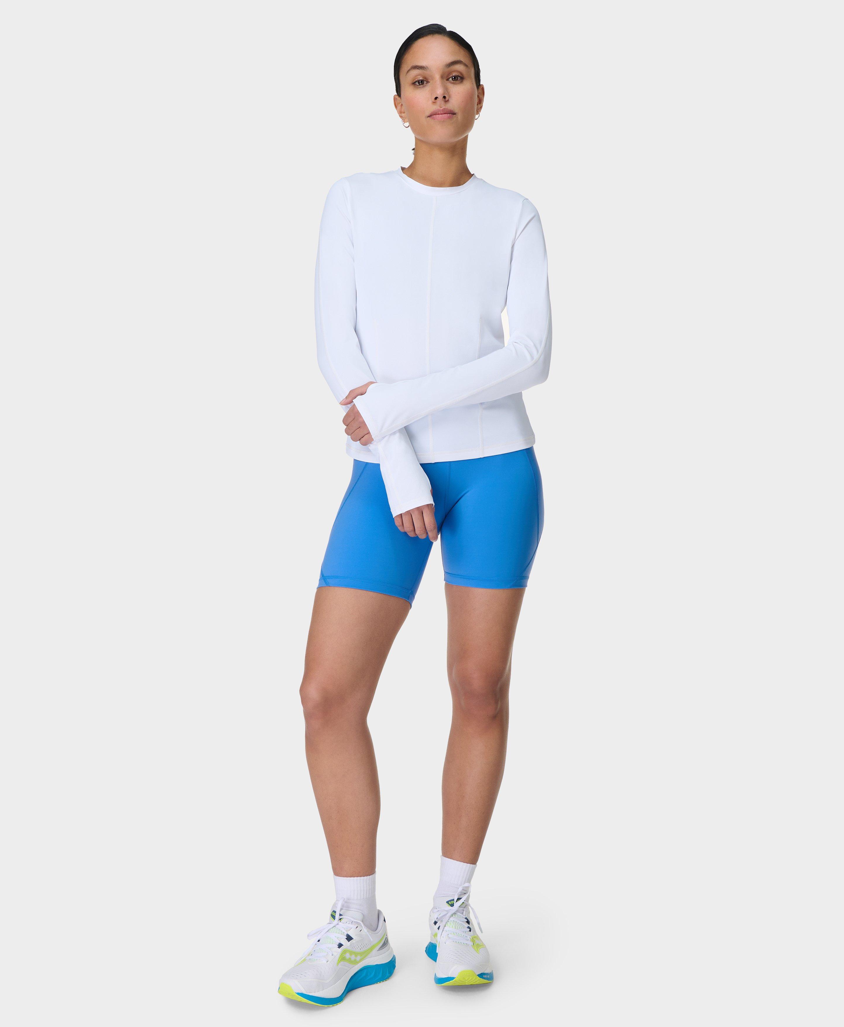 Sweaty Betty UV Long Sleeve Top, White, Women's M