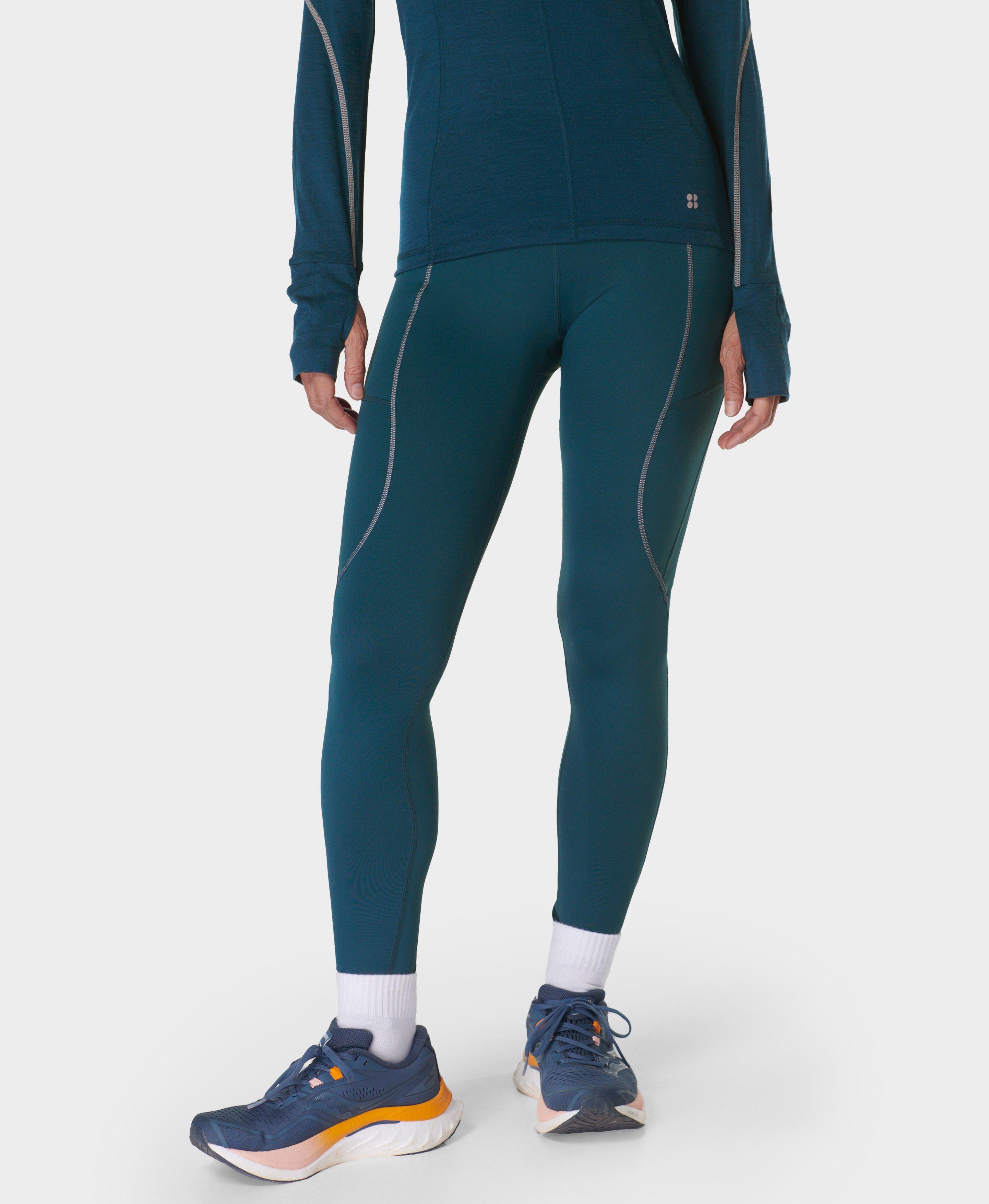 Therma Boost Leggings Deep Green Women s Leggings Sweaty Betty