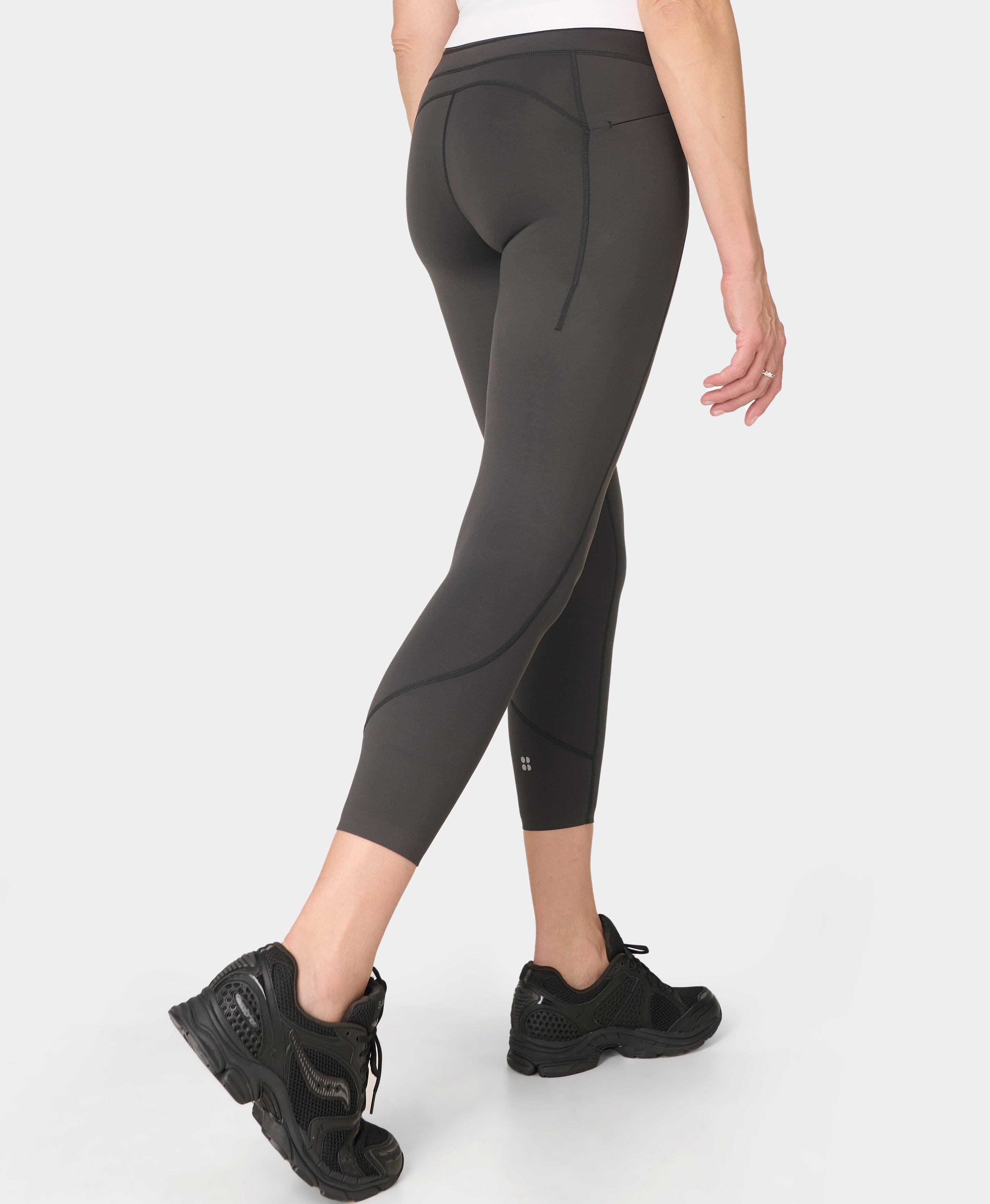 Sweaty Betty Therma 7/8 Heat Tech Walking Leggings, Grey, Women's XS