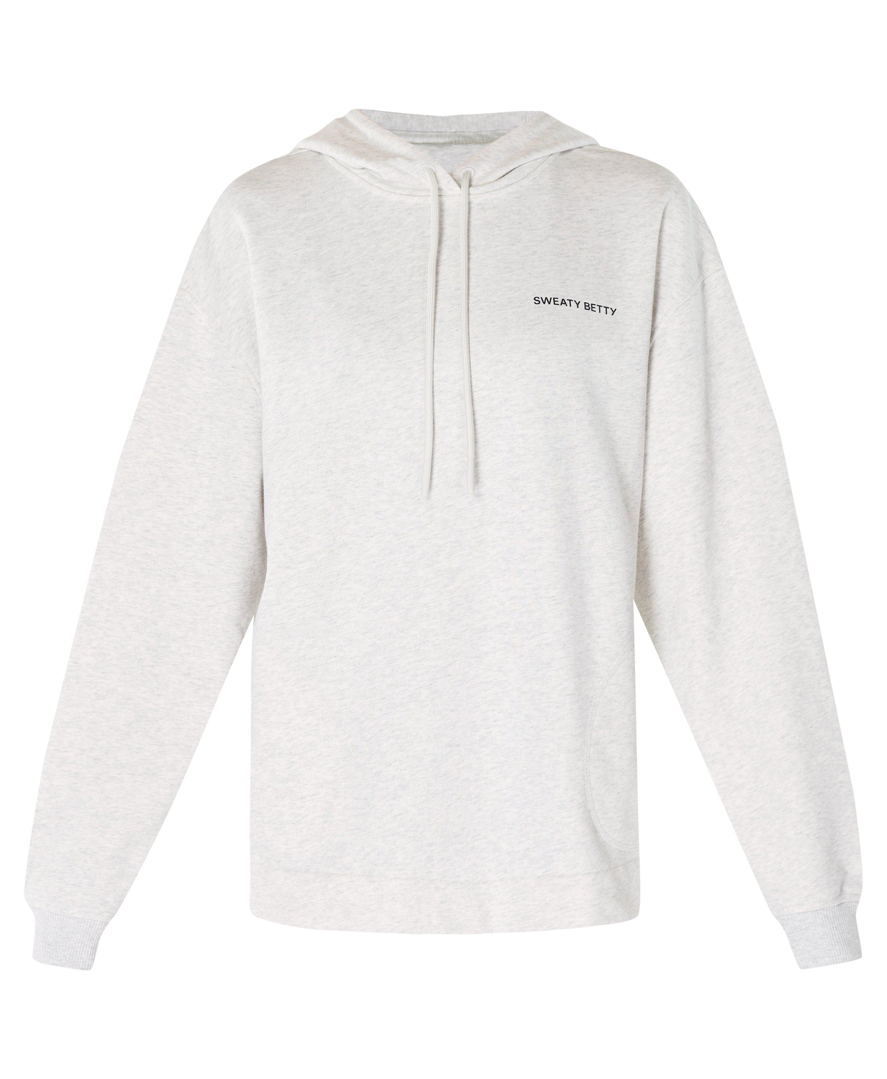 Longline white hoodie best sale