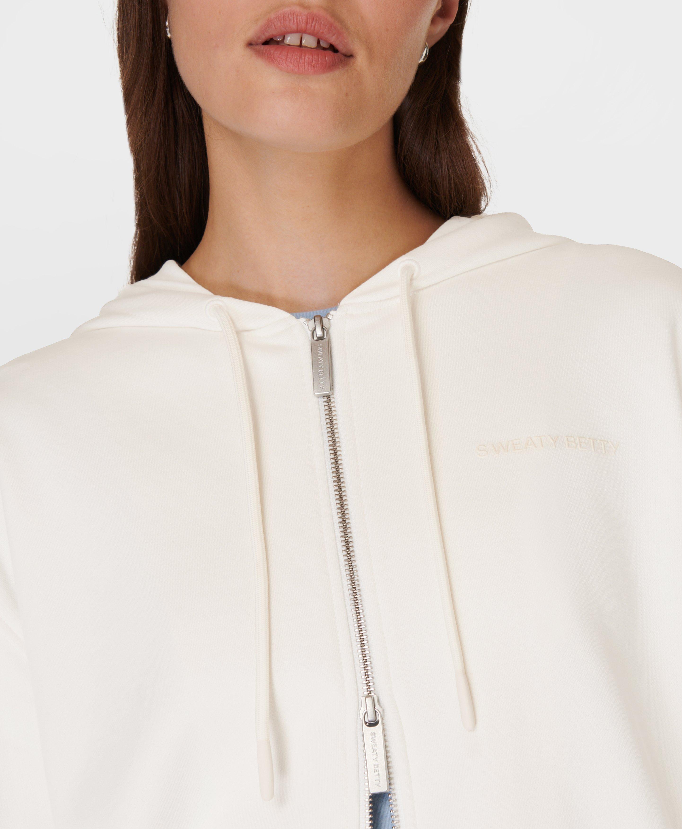 Revive Zip Through Hoodie - Lily White | Women's Sweaters +