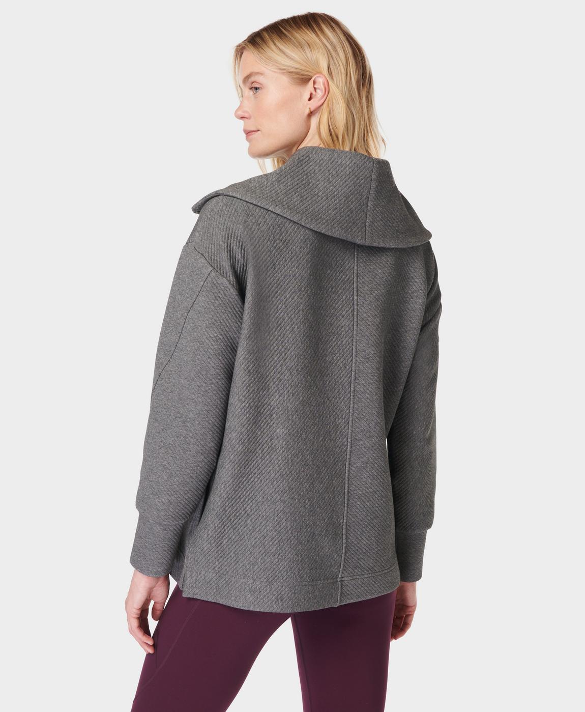 Radiant Half Zip Sweatshirt - Charcoal Grey Marl | Women's Radiant Half Zip Sweatshirt - Charcoal Grey Marl | Women's