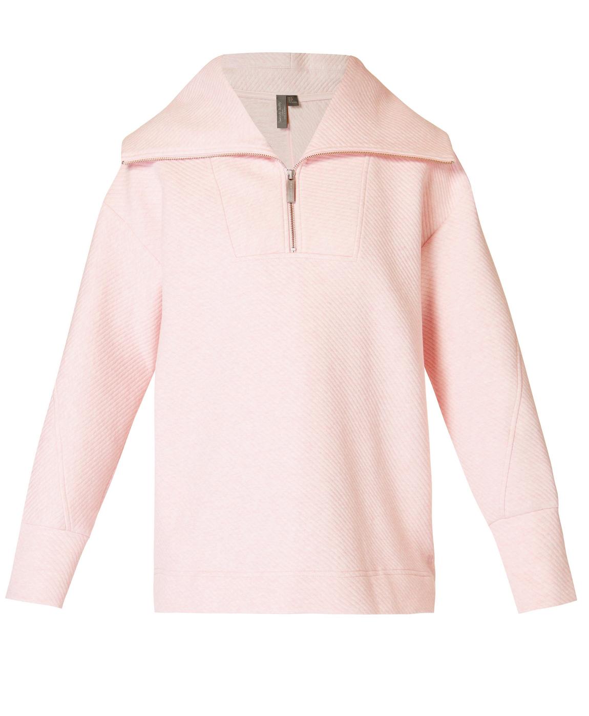 Radiant Half Zip Sweatshirt - Neutral Pink | Women's Radiant Half Zip Sweatshirt - Neutral Pink | Women's