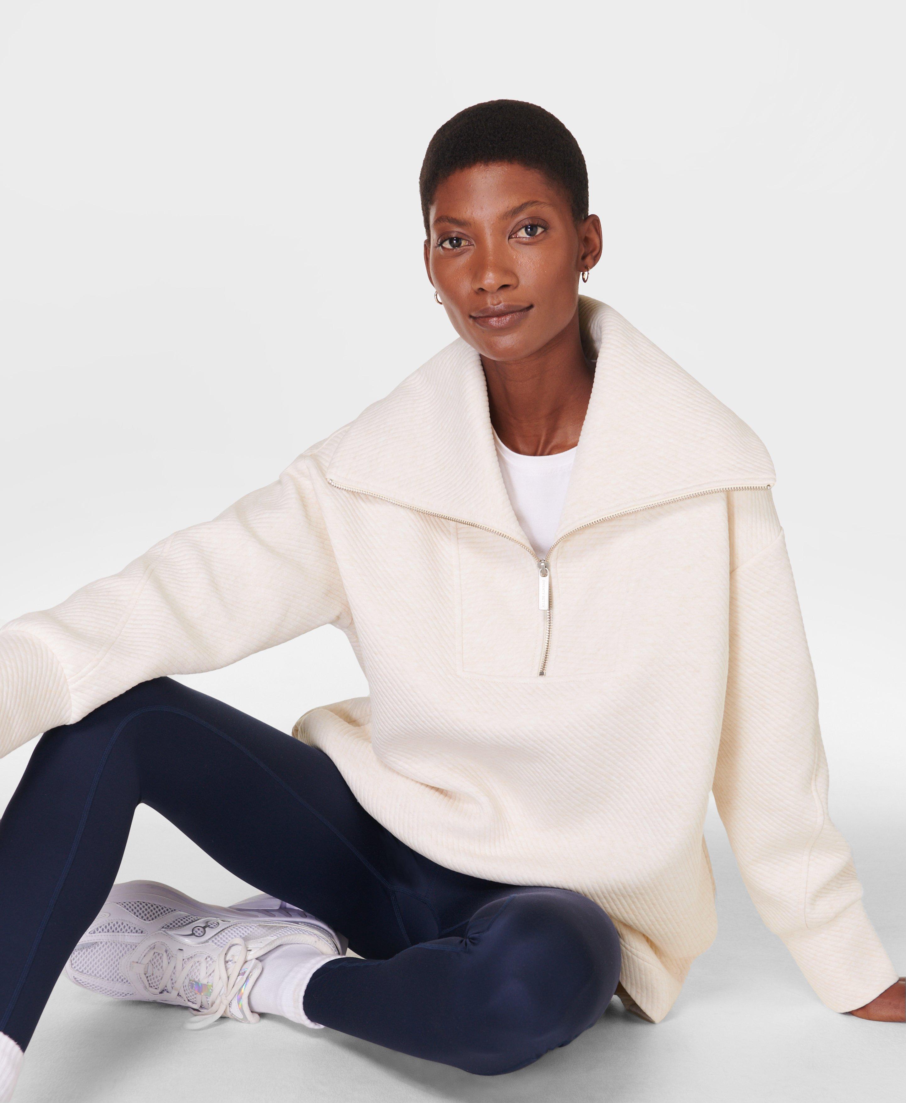(取寄) スウェッティ ベティ レディース レディエント ハーフ ジップ スウェットシャツ Sweaty Betty women Radiant Half Zip Sweatshirt Tranquil Grey Marl Sweaty Betty Women's Radiant Half Zip Sweatshirt, Tranquil
