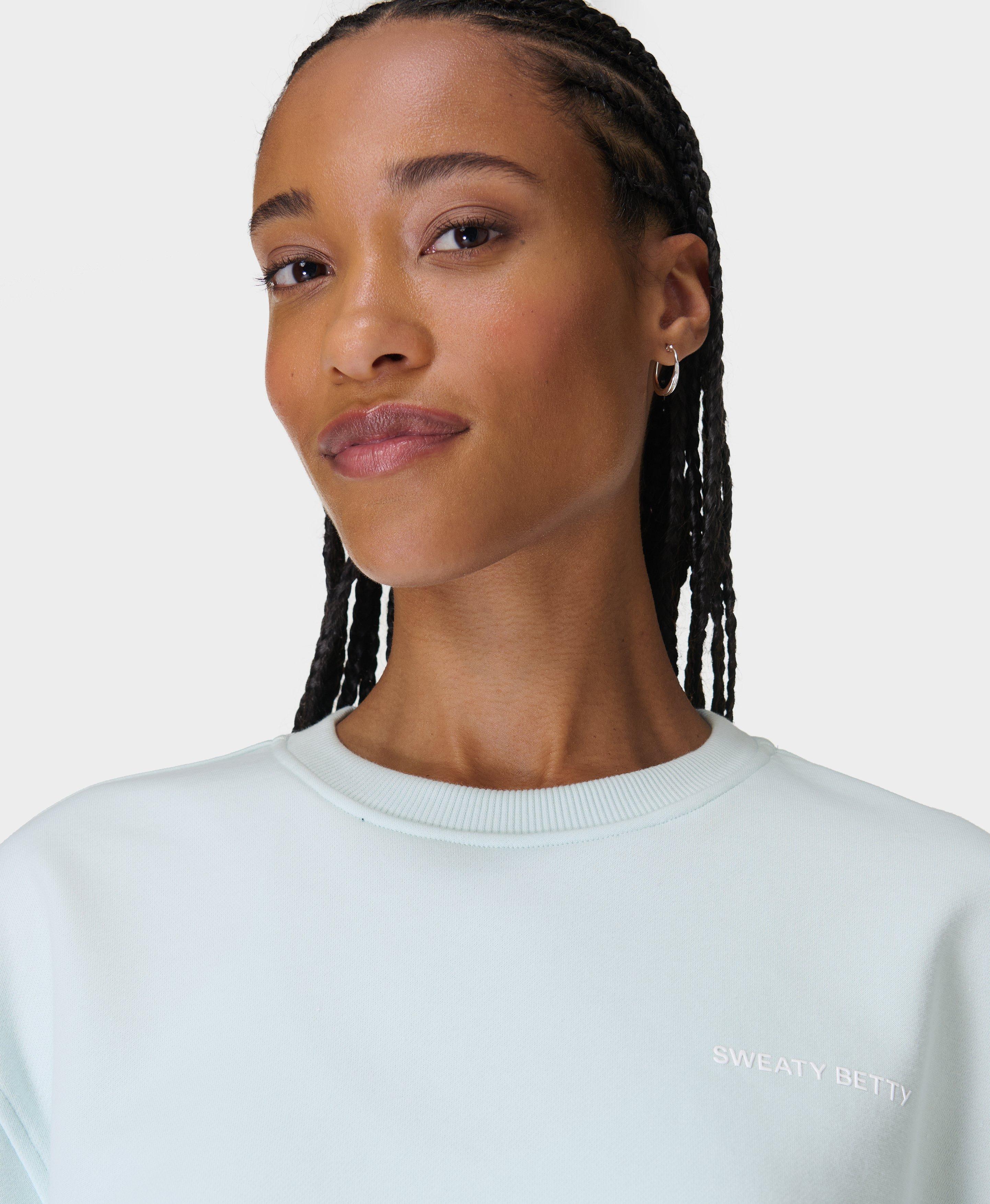 Sweaty Betty Revive Crew Neck Sweatshirt, Blue, Women's S-M