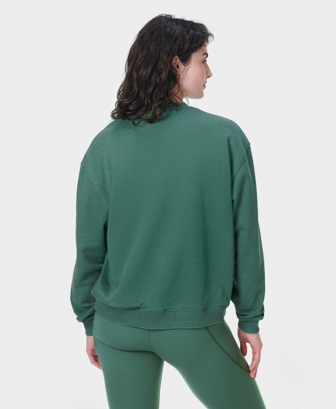 Revive Crew Neck Sweatshirt - Glade Green | Women's Sweaters Revive Crew Neck Sweatshirt - Glade Green | Women's Sweaters
