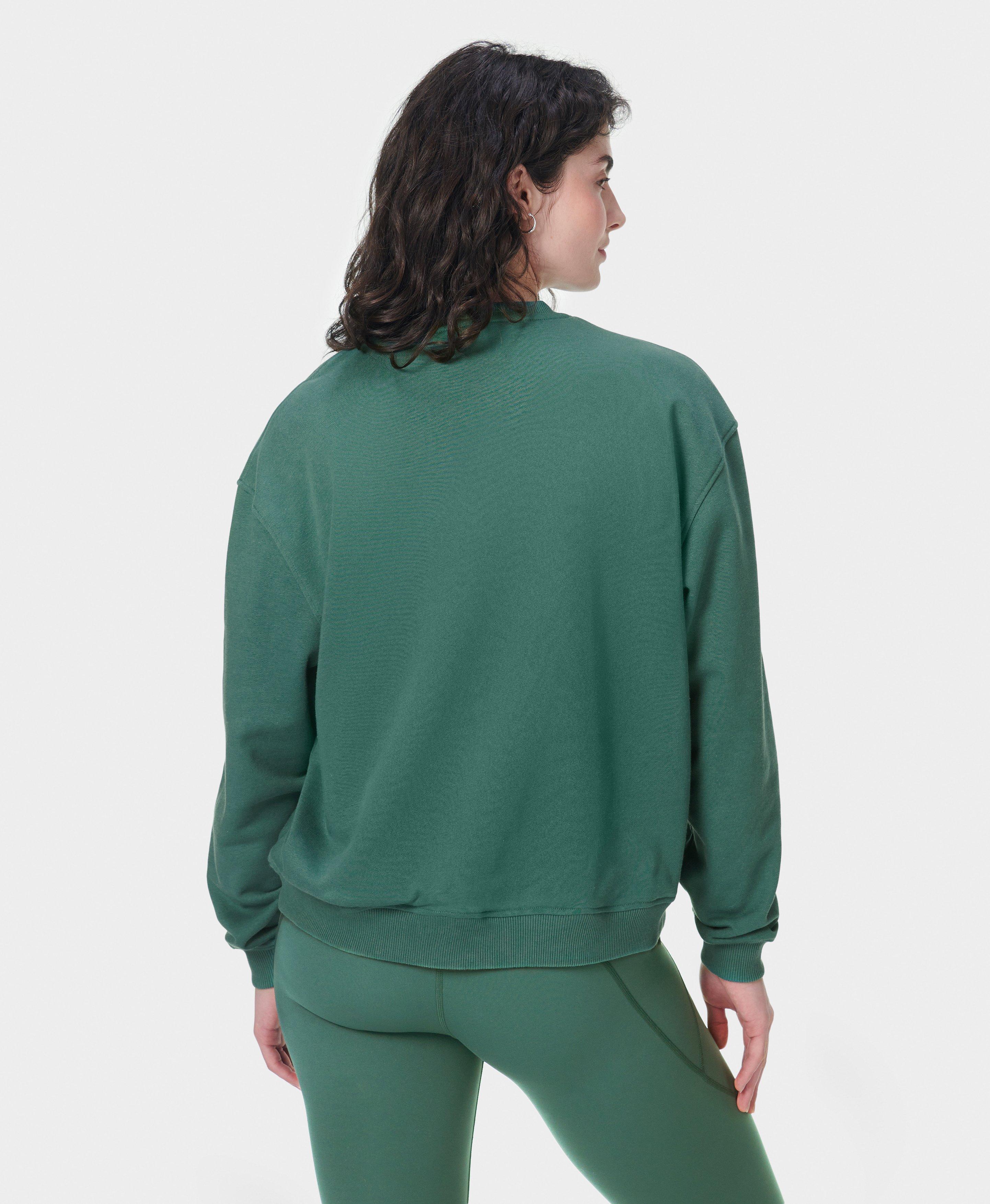 Revive Crew Neck Sweatshirt - Glade Green | Women's Sweaters