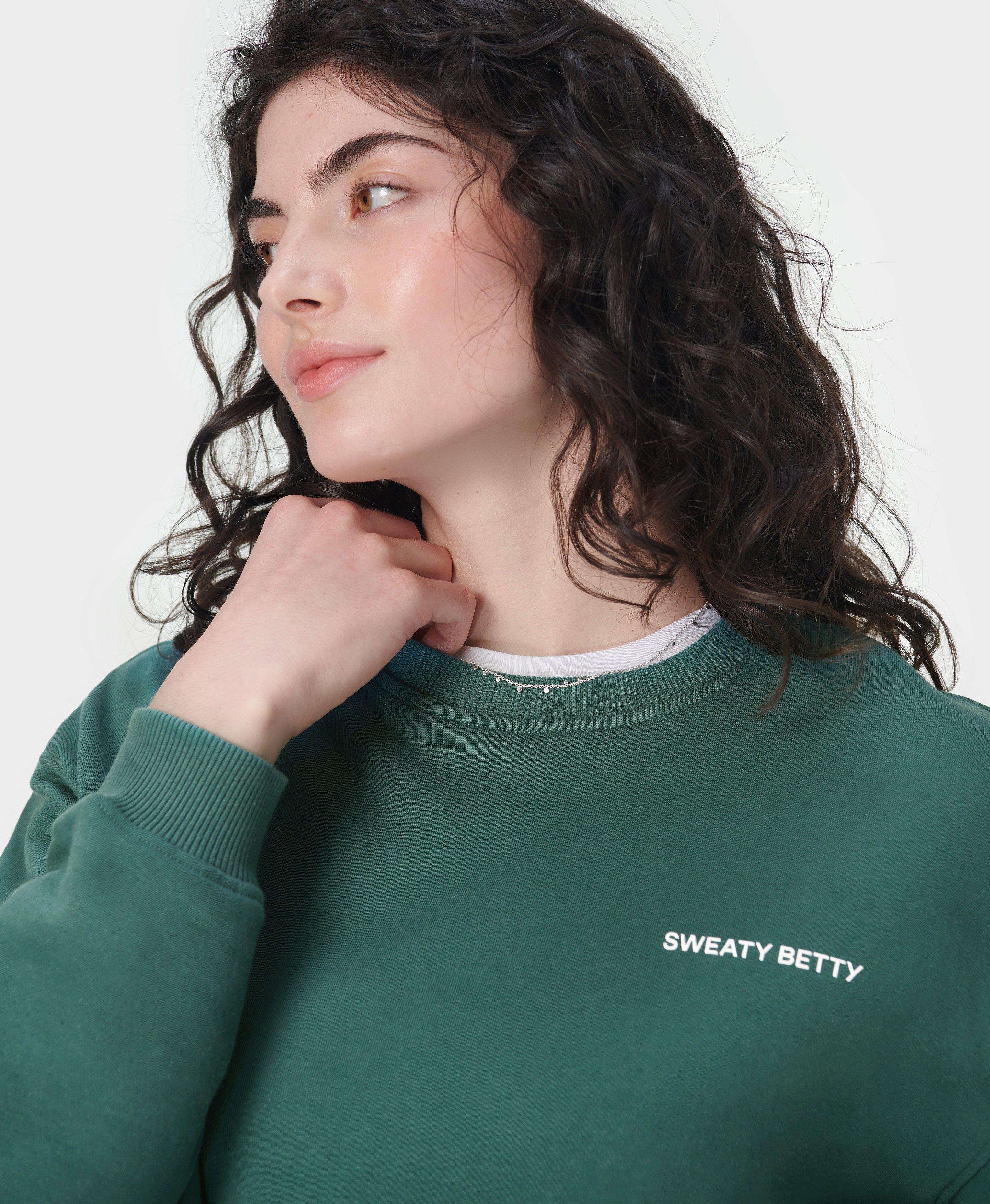 Revive Crew Neck Sweatshirt - Glade Green | Women's Sweaters