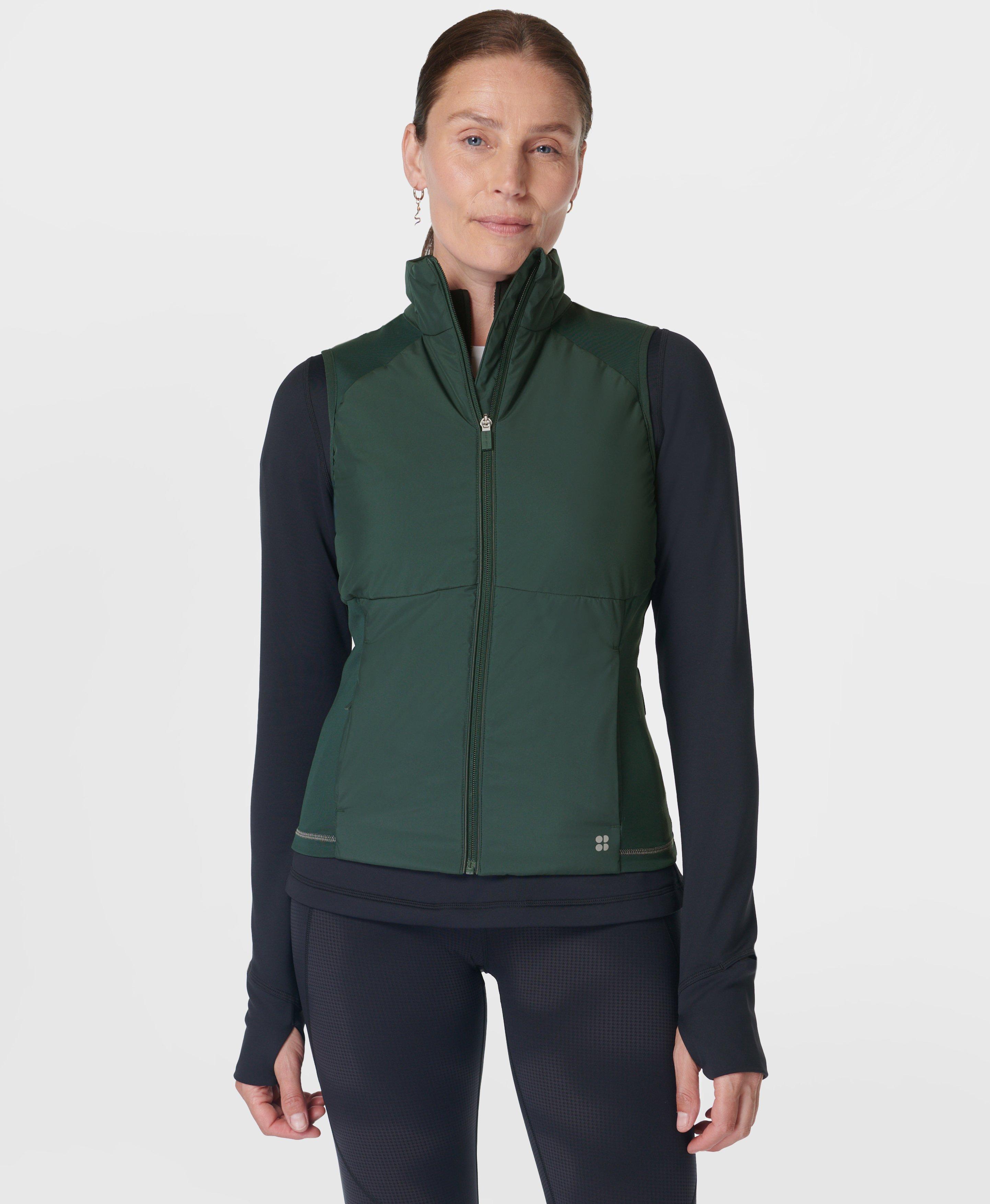 Limitless Pro Run Gilet Trek Green Women s Jackets Coats Sweaty Betty