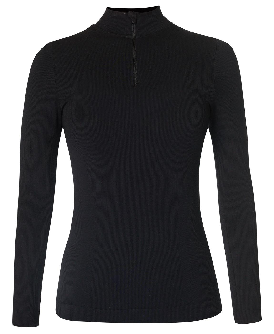 Mindful Flex Half Zip Long Sleeve Top - Black | Women's Base Mindful Flex Half Zip Long Sleeve Top - Black | Women's Base