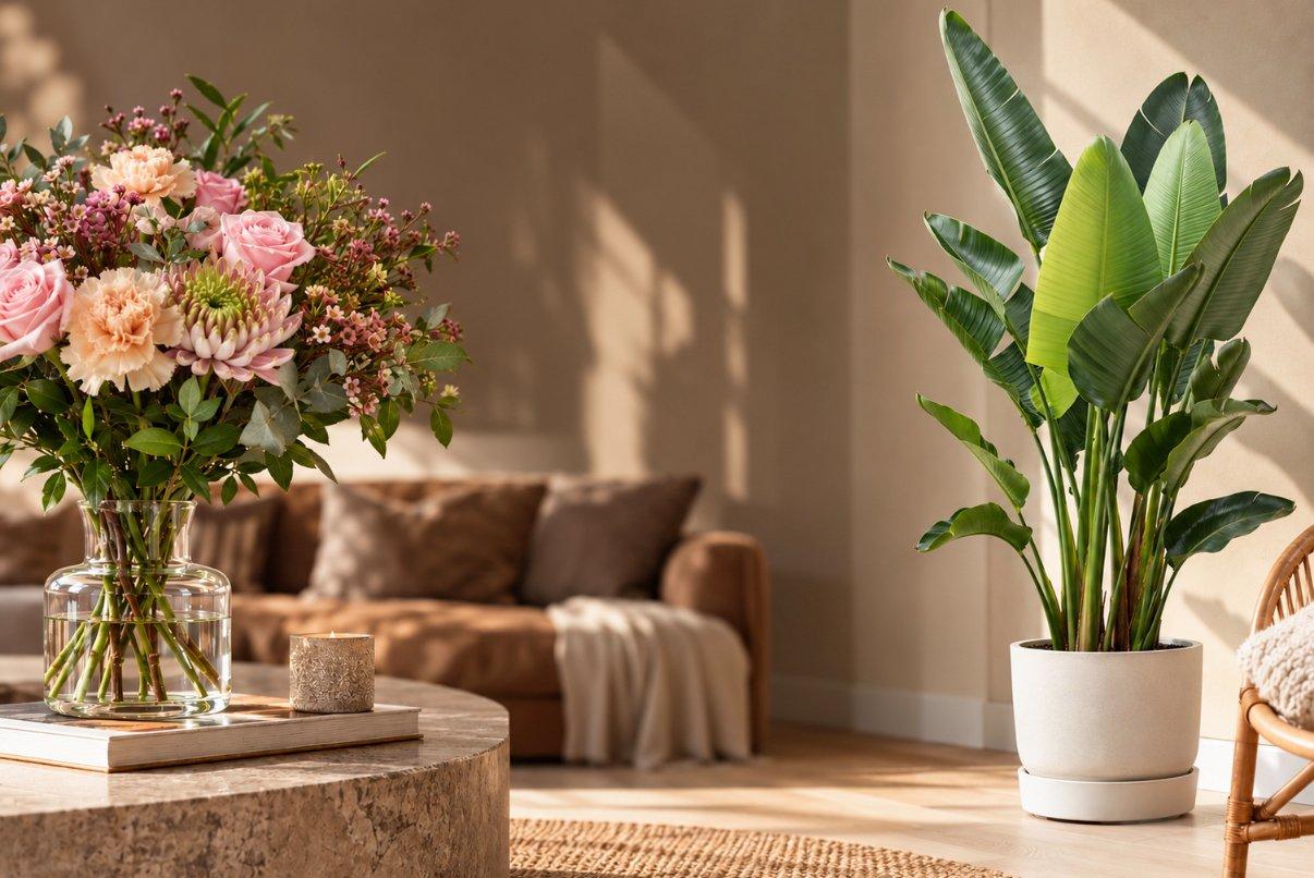 Rabatt på blomsterbud & gröna inredningsväxter