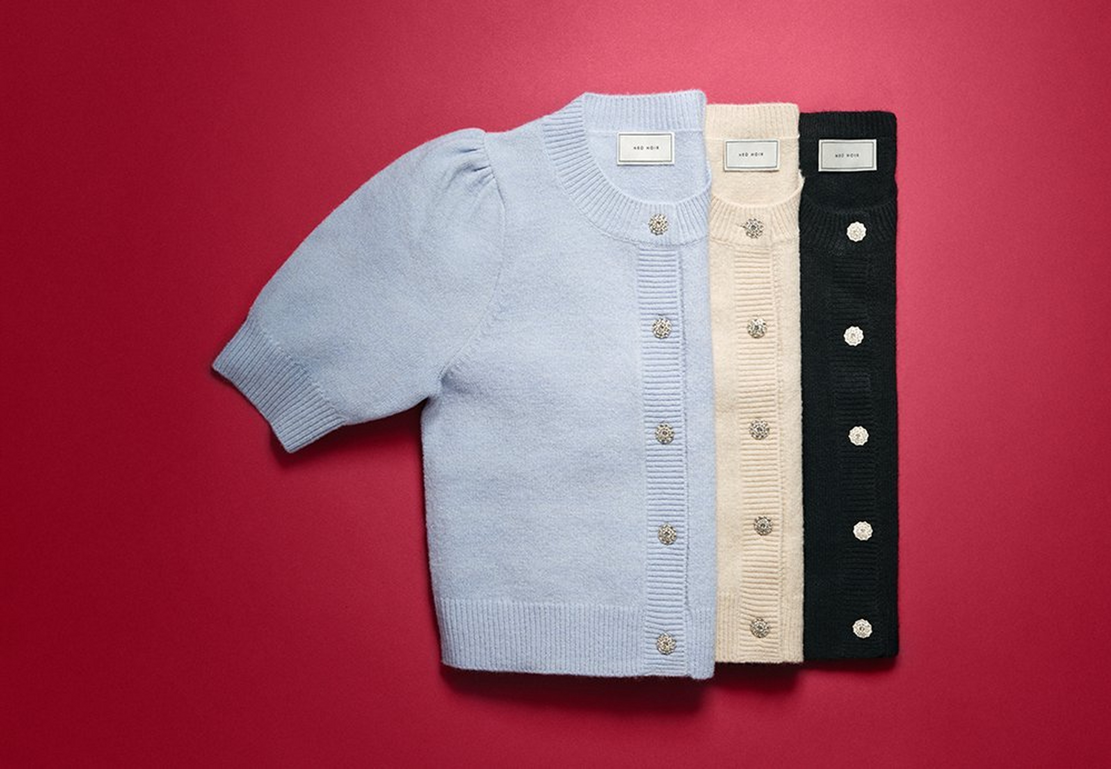 neo noir stickad kofta