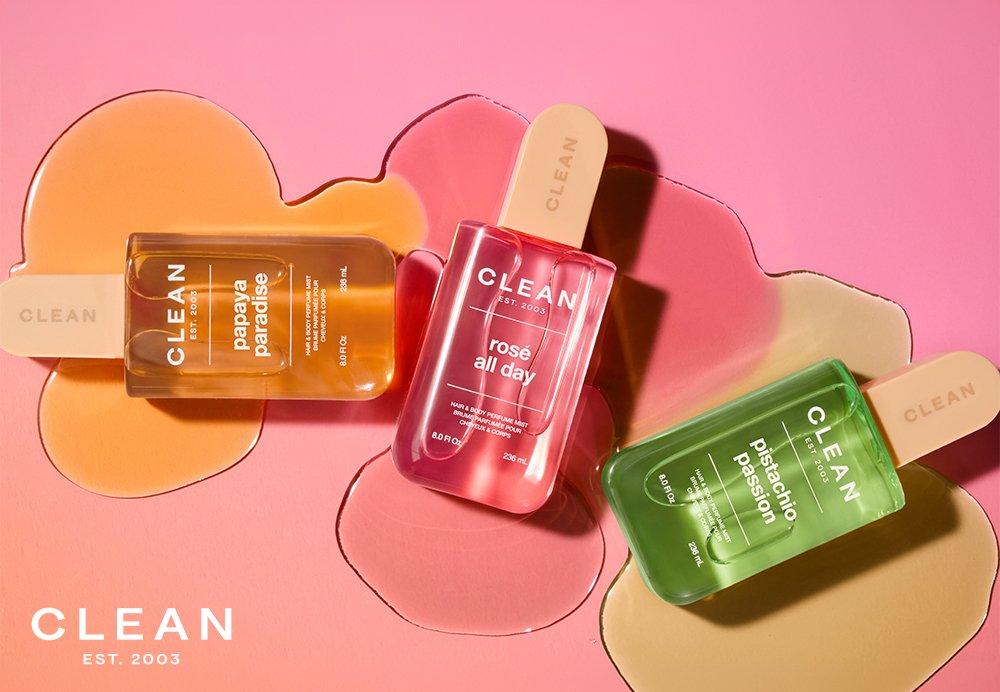 Cleans nya body mists.