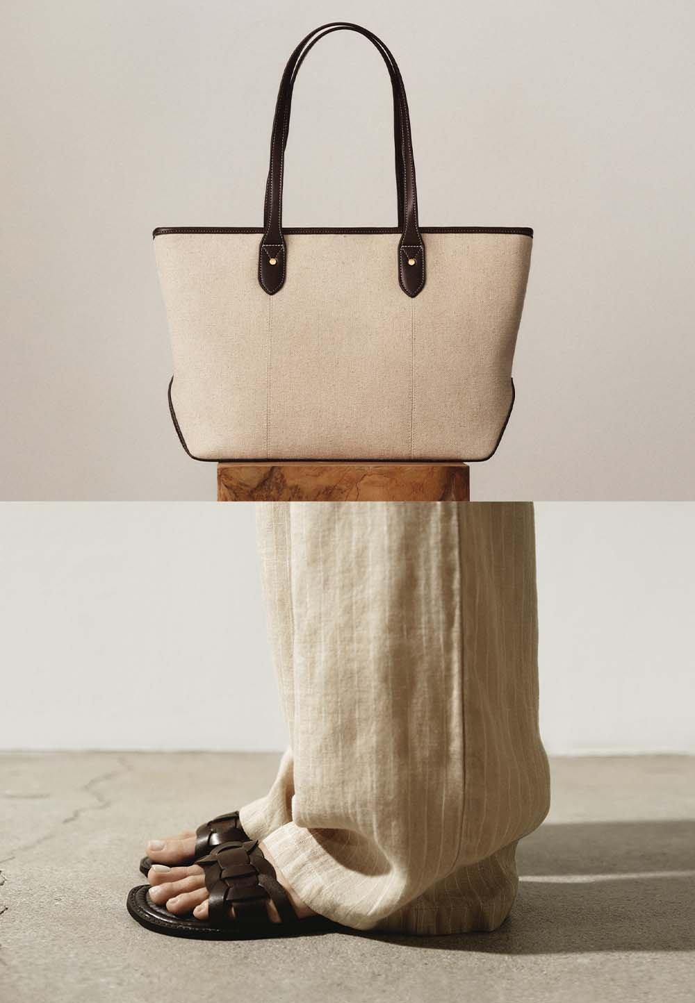 Väskor och skor för dam.