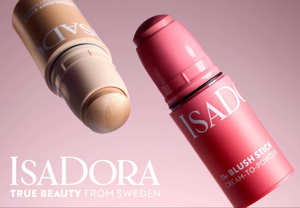 Isadoras nya multisticks med blush och highlighter.