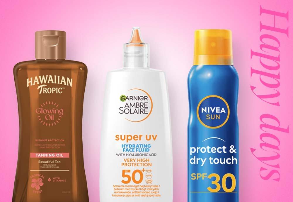 SPF från Hawaiian Tropic, Garnier och Nivea.
