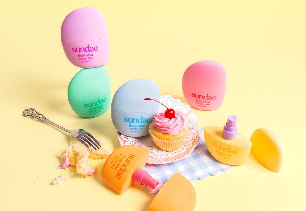 Sundae hair & body mists.