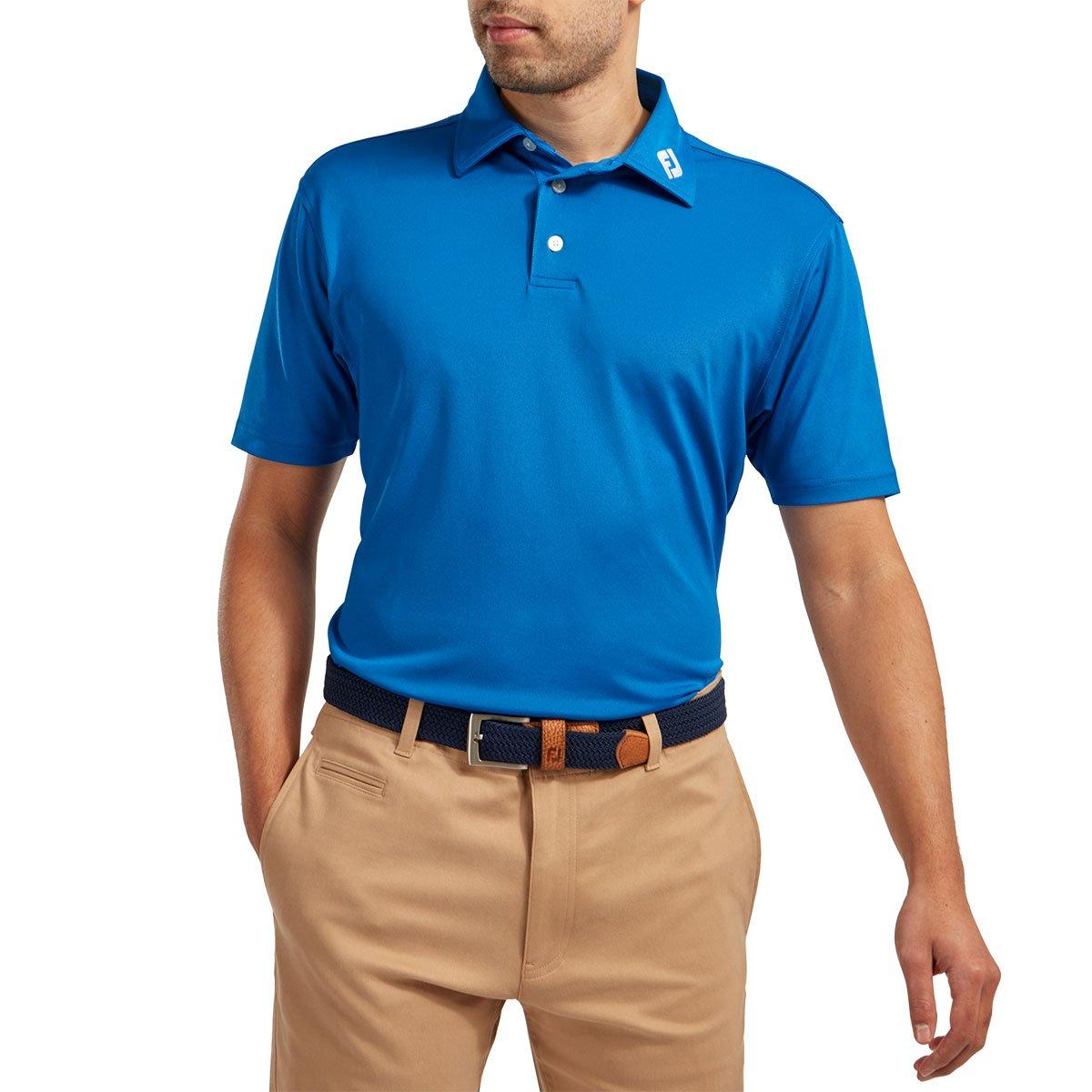FootJoy Men's Stretch Pique Solid Colour Golf Polo Shirt