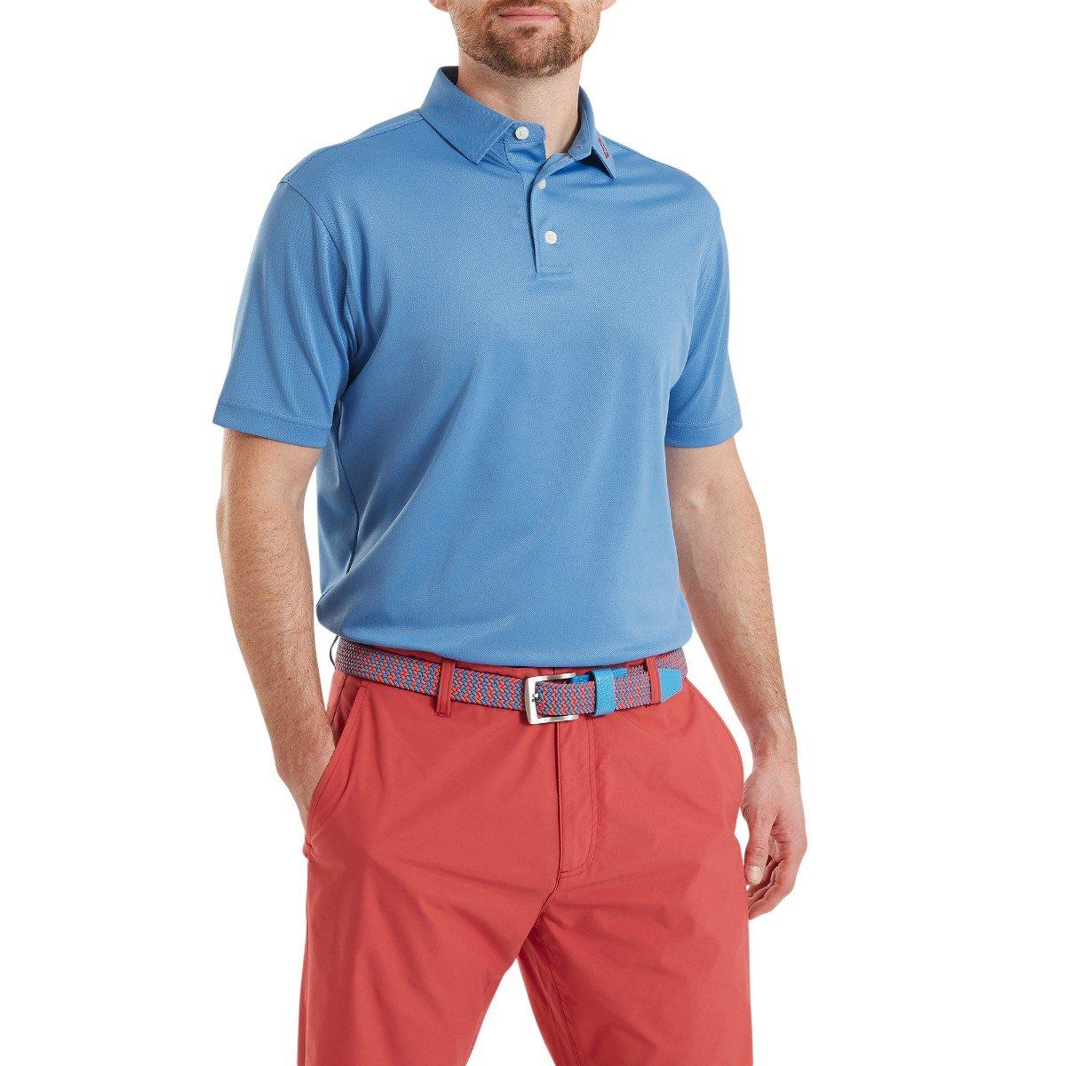 FootJoy Men's Stretch Pique Solid Colour Golf Polo Shirt