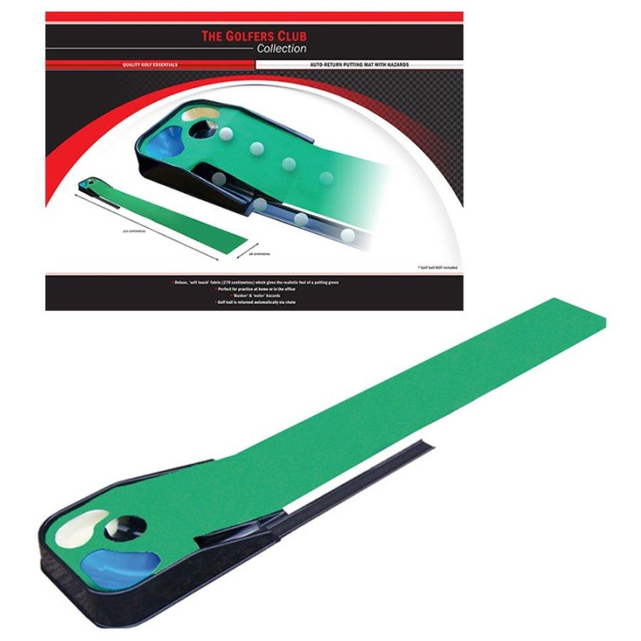 Brand Fusion Auto-Return Putting Mat with Hazards