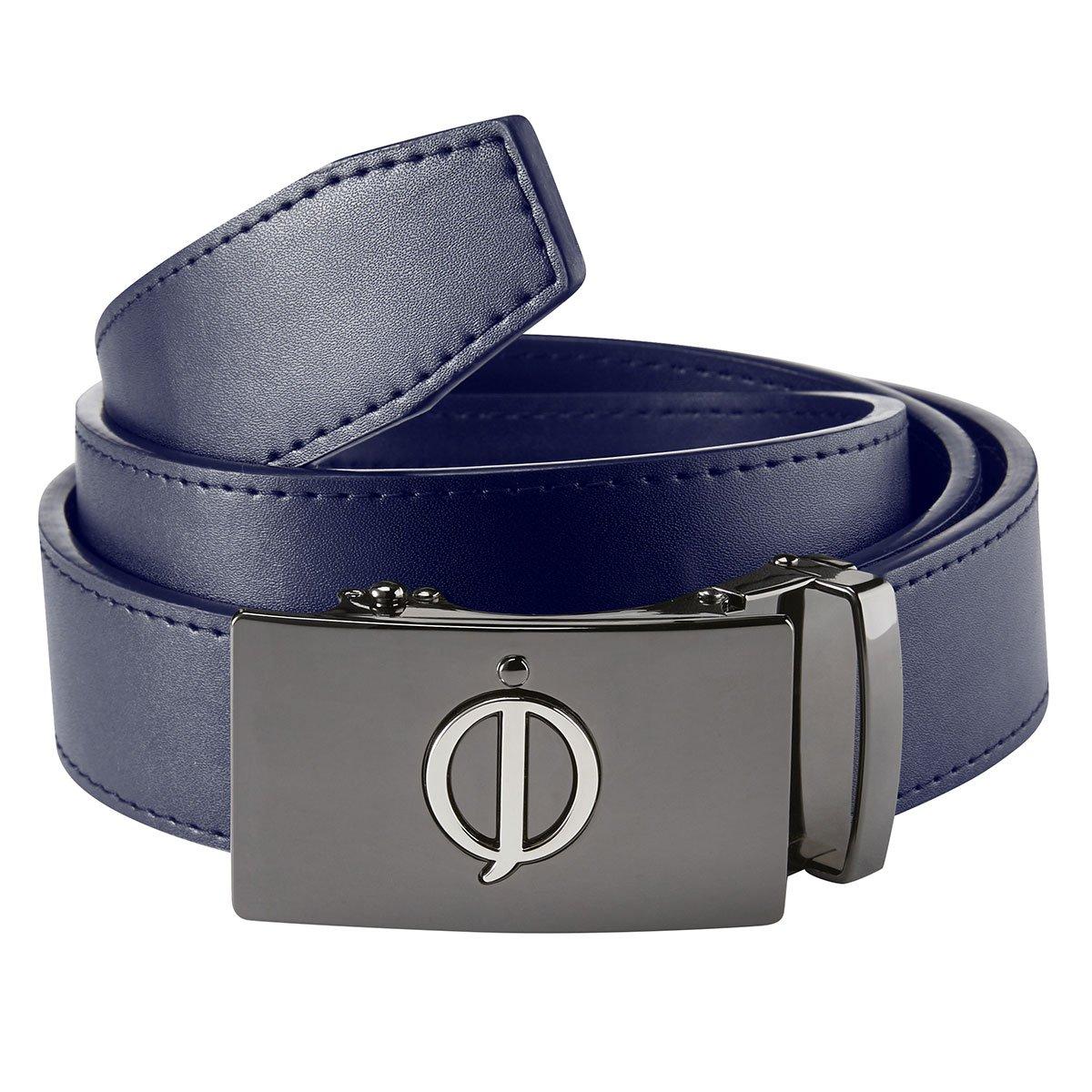Oscar Jacobson Men's Leather Logo Golf Belt