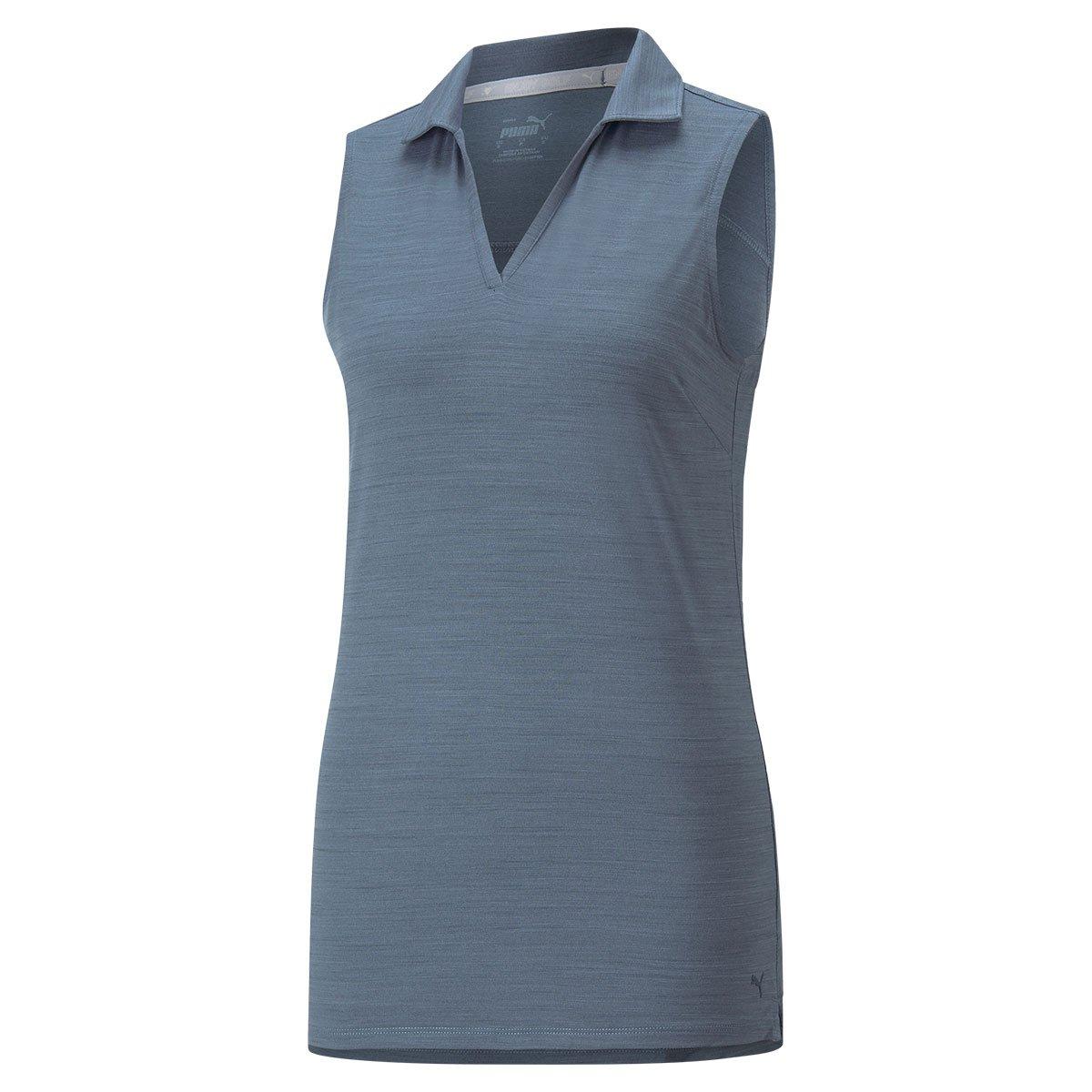 PUMA Ladies CLOUDSPUN Coast Sleeveless Stretch Golf Polo Shirt