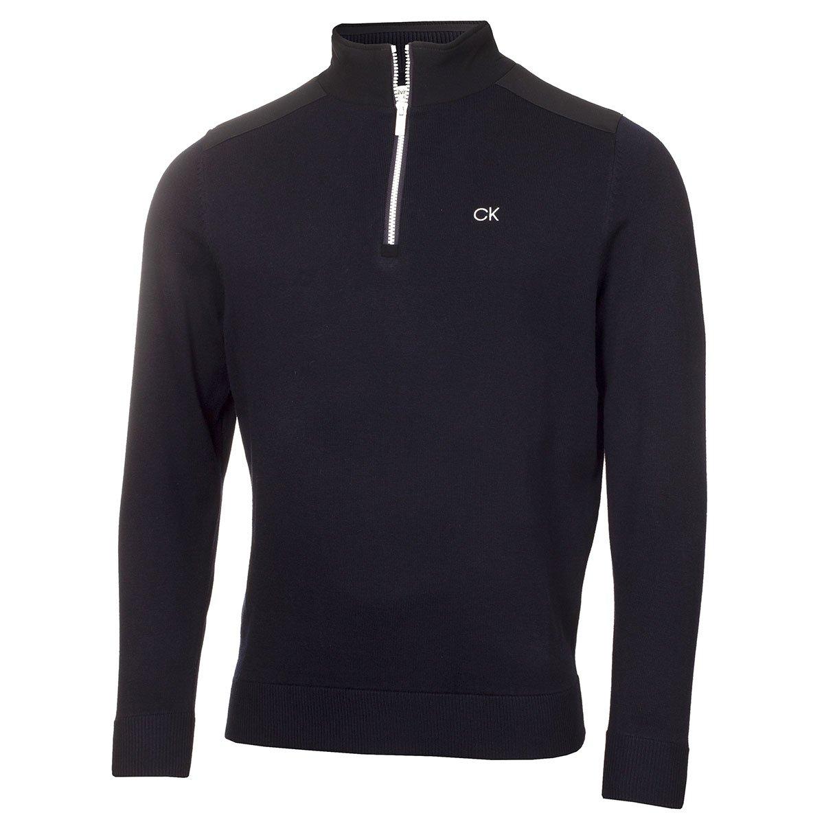 Calvin Klein Men's Knitted Half Zip Golf Midlayer